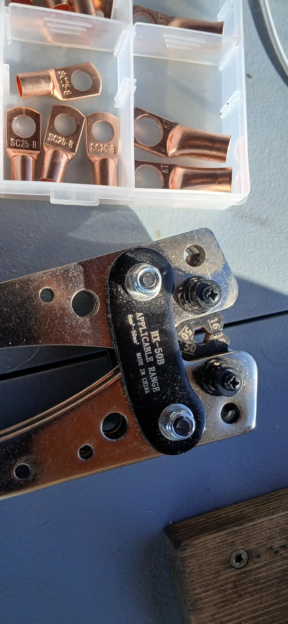 Cable Lug Crimping Tool with 170pcs Copper Wire Lugs, Wire Crimping Tool for AWG 10-1/0 Electrical Lug Crimper, with Cable Cutter, 210pcs Dual Wall Adhesive Heat Shrink Tubing customer photo 2