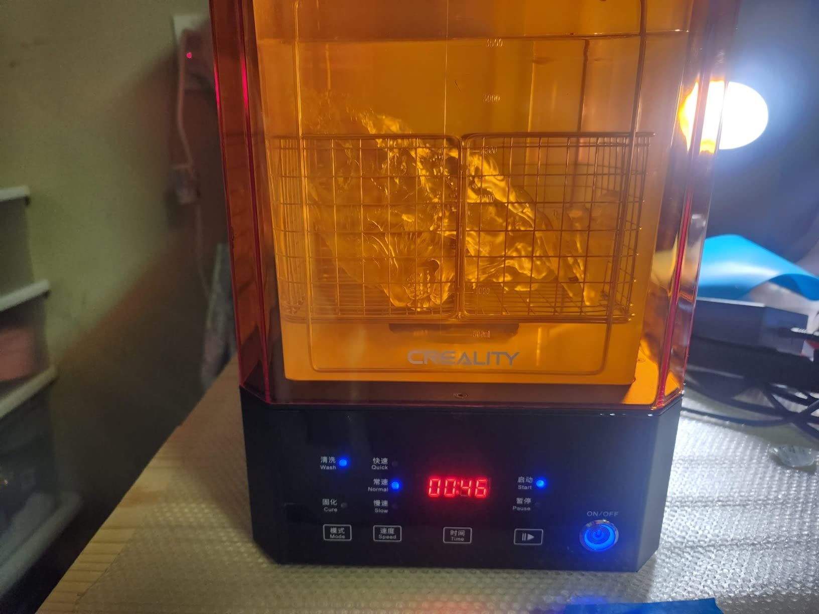Creality Wash and Cure Station UW-01 2 in 1 Machine Resin 3D Printer UV Curing Rotary Box Bucket for LCD/DLP/SLA customer photo 1