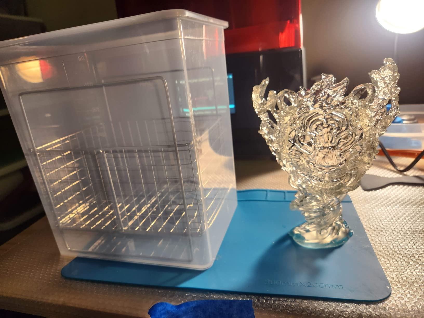 Creality Wash and Cure Station UW-01 2 in 1 Machine Resin 3D Printer UV Curing Rotary Box Bucket for LCD/DLP/SLA customer photo 2