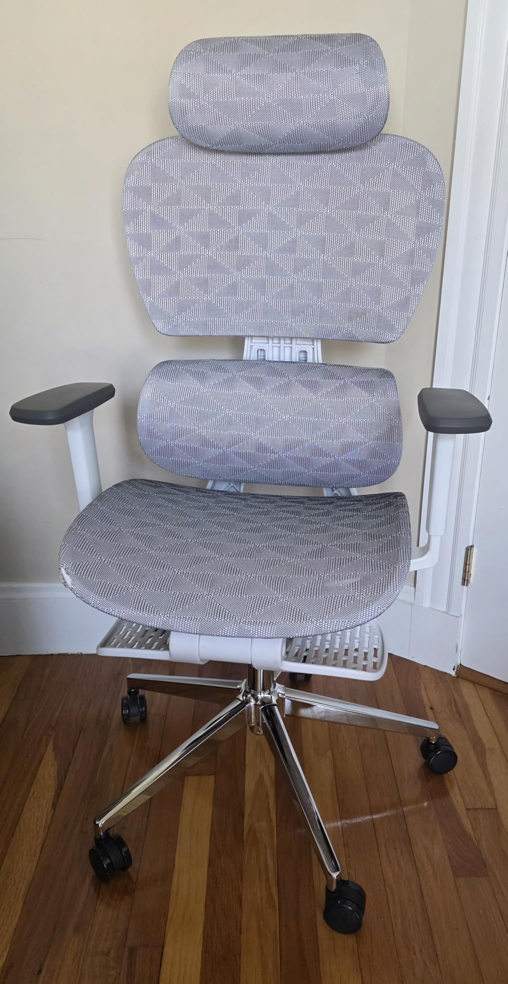 PatioMage Ergonomic Office Chair with Footrest, Big and Tall Desk Chair with Adjustable Lumbar Support, Seat Depth & 3D Armrests, High Back Mesh Computer Chair for Home Office, Black customer photo 1