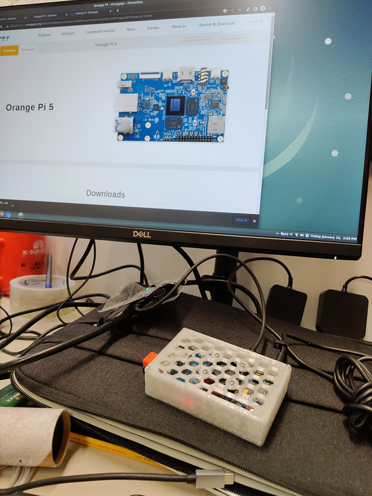 Orange Pi 5 8GB - Rockchip RK3588S 8-Core 64 Bit Single Board Computer, 2.4GHz, 8K Video Decoding customer photo 2