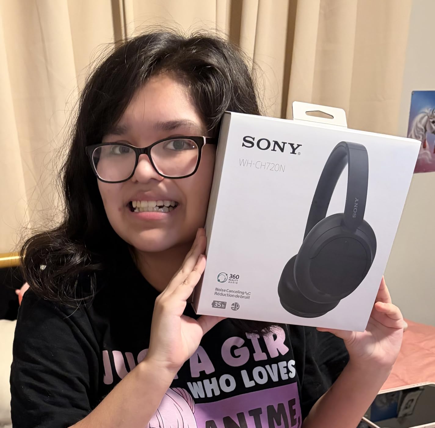 Sony WH-CH720N Noise Canceling Wireless Headphones Bluetooth Over The Ear Headset with Microphone and Alexa Built-in, Black customer photo 2