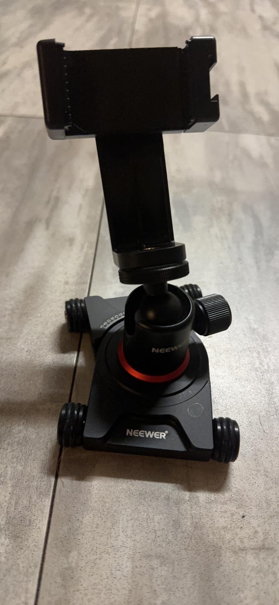 NEEWER Camera Slider Dolly with Ball Head & Phone Clamp, 4 Wheeled Tabletop Dolly Manual Skater with 360 Degree Panorama customer photo 2