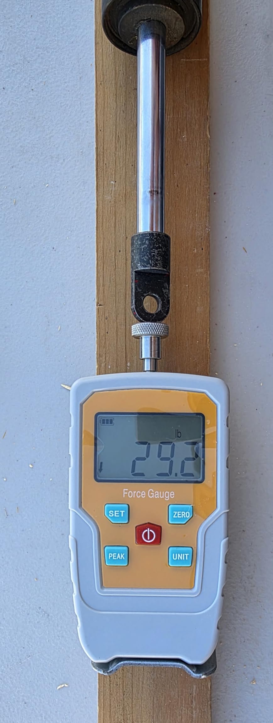 Digital Electronic Pull Gauge Tester 110LB/500N Force Gauge Push-Pull Meter Tension Compression Pressure Testing Thrust Meter Peak Mode with 6 Kinds of Probe and Extension Rod customer photo 2