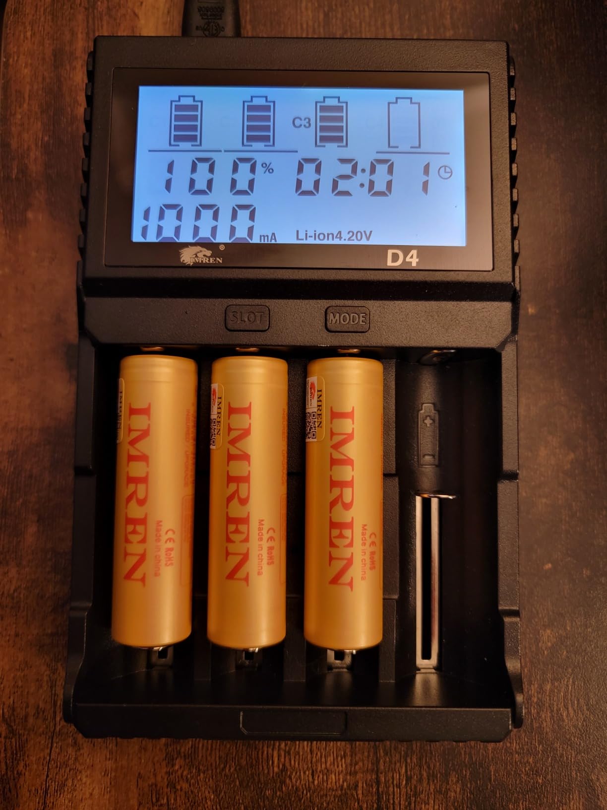 IMREN 18650 Capacity Tester, 18650 Battery Charger with Discharge & Testing Function, 21700 Battery Charger with LCD Screen Display Capacity Suit for 18650 21700 20700 1.2V Ni-MH/Ni-CD LiFePO4 Battery customer photo 1
