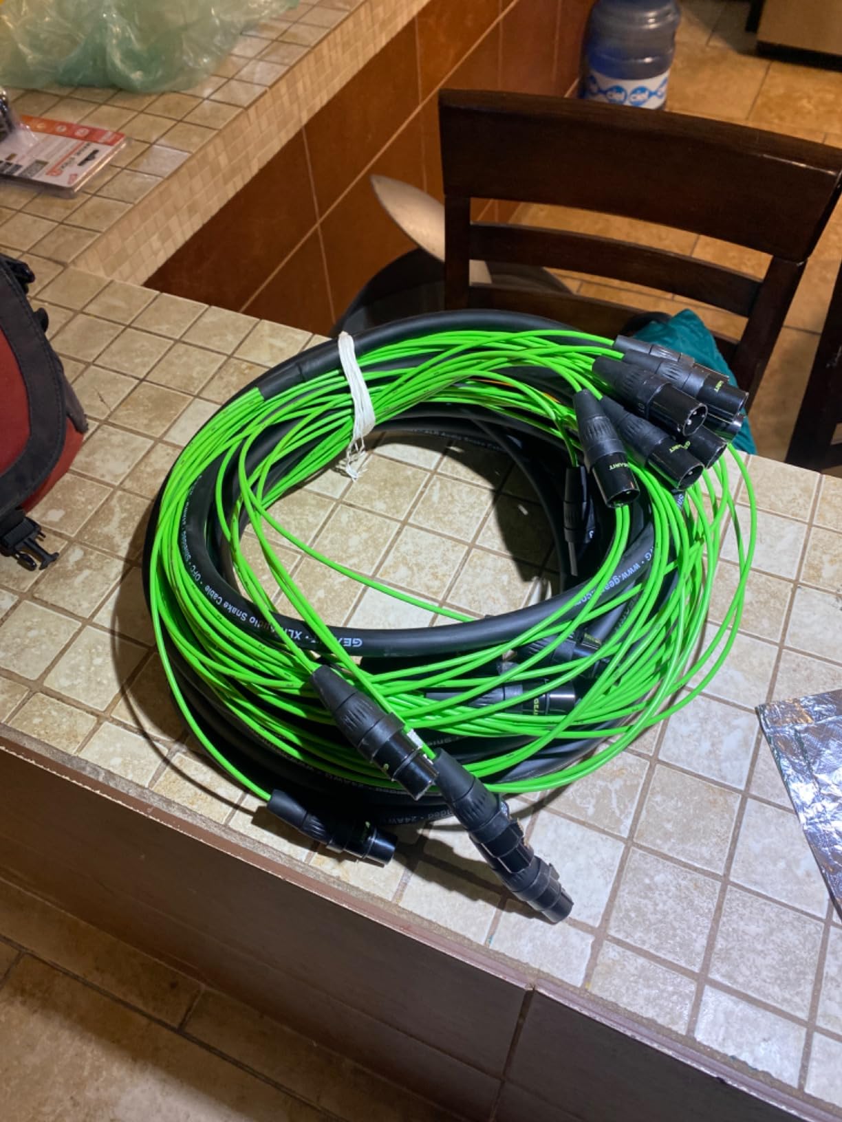 GearIT 8-Channel XLR Snake Cable (50 ft) - 100% Oxygen-Free Copper Snake Wire, Channel Labels, Metal XLR Connectors for Pro Audio - 50 Feet customer photo 1