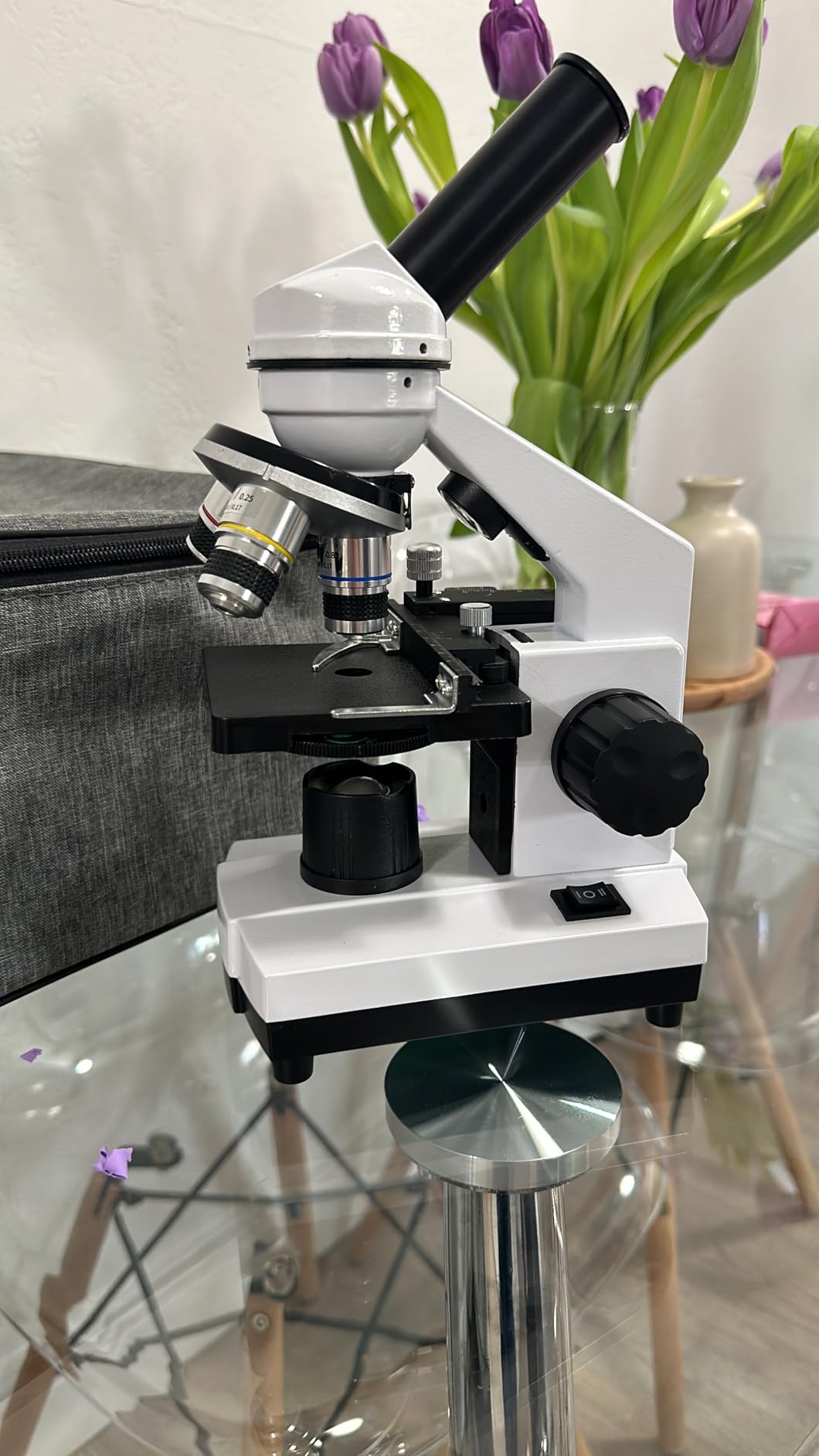 Compound Trinocular Microscope, 40X-5000X Magnification, Research Grade Professional Microscope with USB Camera and Mechanical Stage, Microscope for Adults customer photo 1