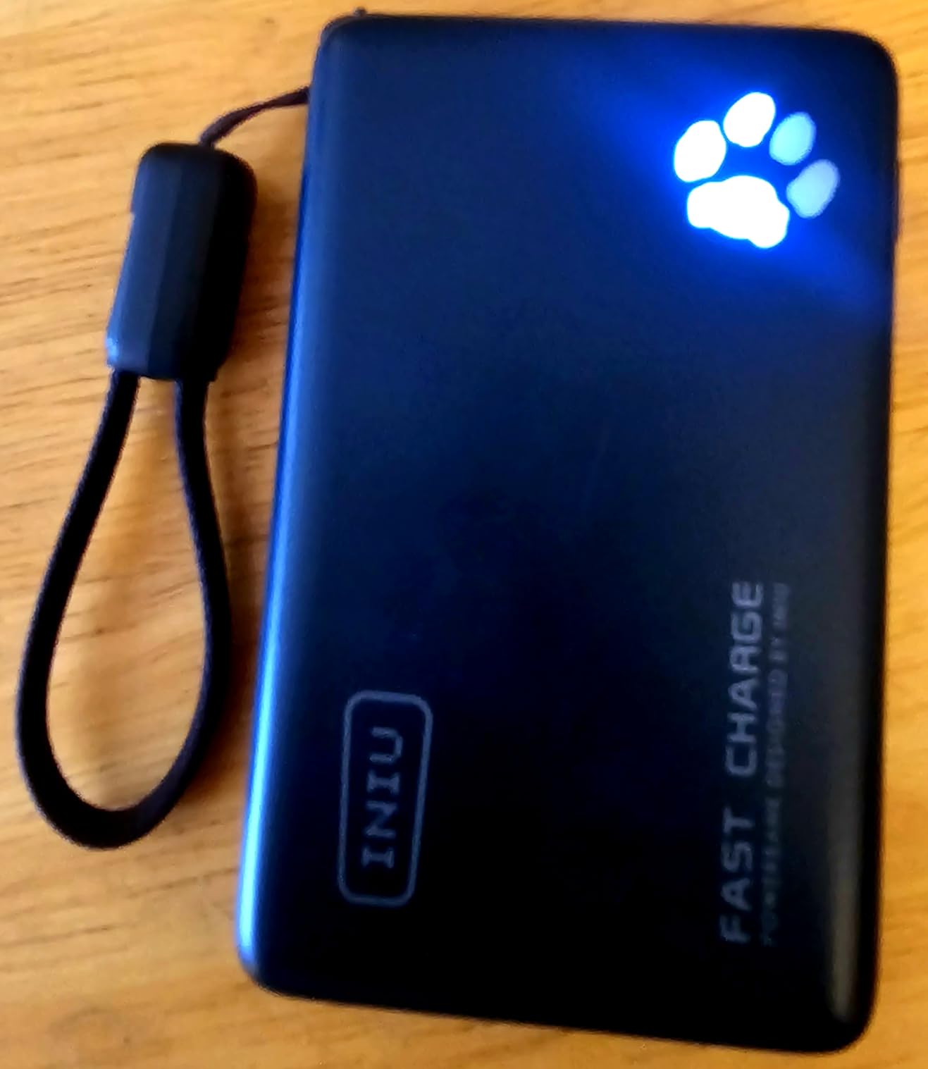 INIU Portable Charger, Smaller & Lighter 45W Fast Charging with Attached USB C Cable, 10000mAh Flight-Safe PD Power Bank Battery Pack, Travel Phone Powerbank for iPhone 17 16 15 Samsung S25 Google etc customer photo 1