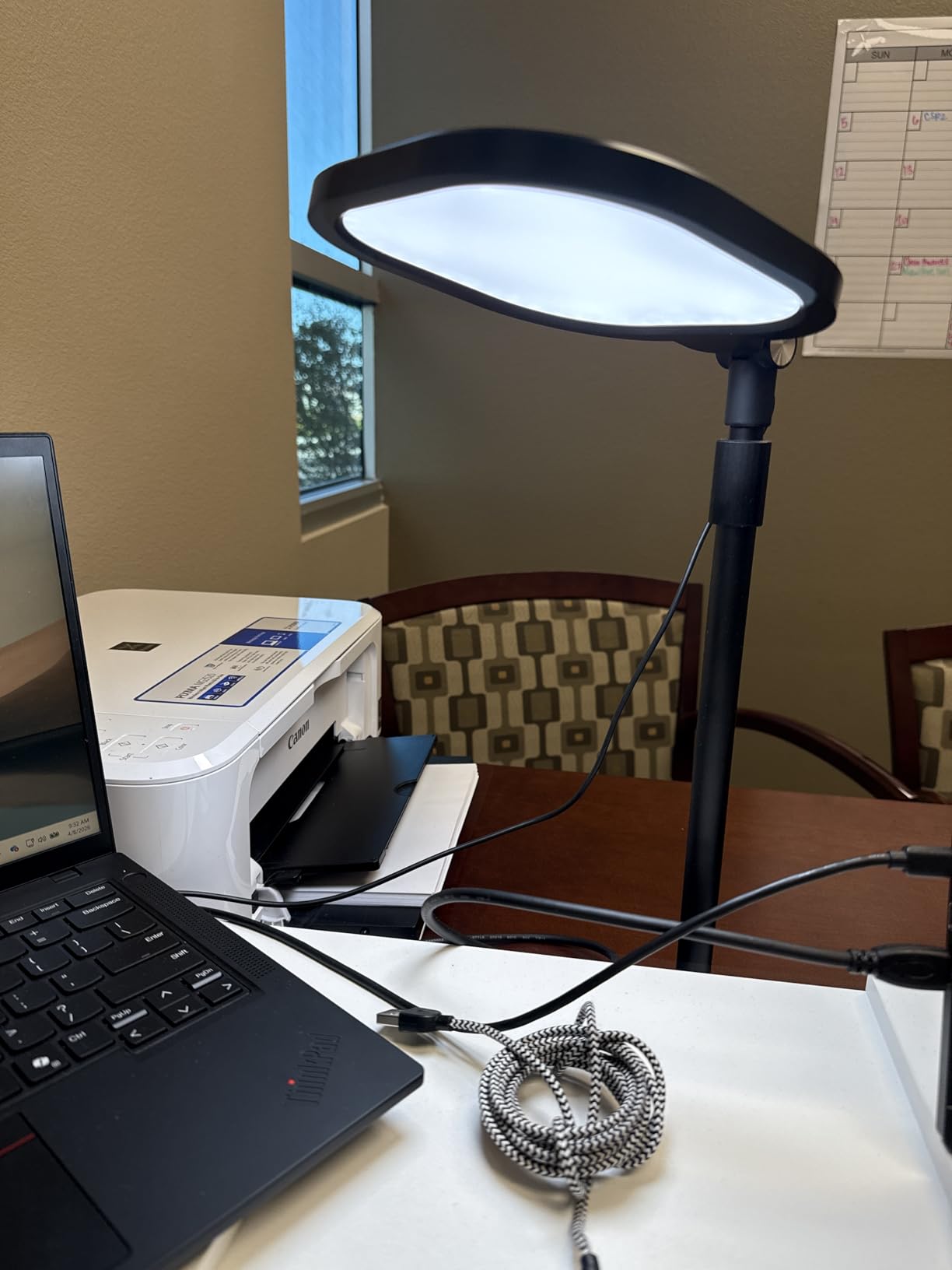 Video Conference Lighting for Zoom Meeting, Ring Light for Desk with Flexible Stand, 30 Light Modes Zoom Lighting for Computer, Desk Ring Light & Memory Function for Video Calls, Live Stream, Webcam customer photo 1