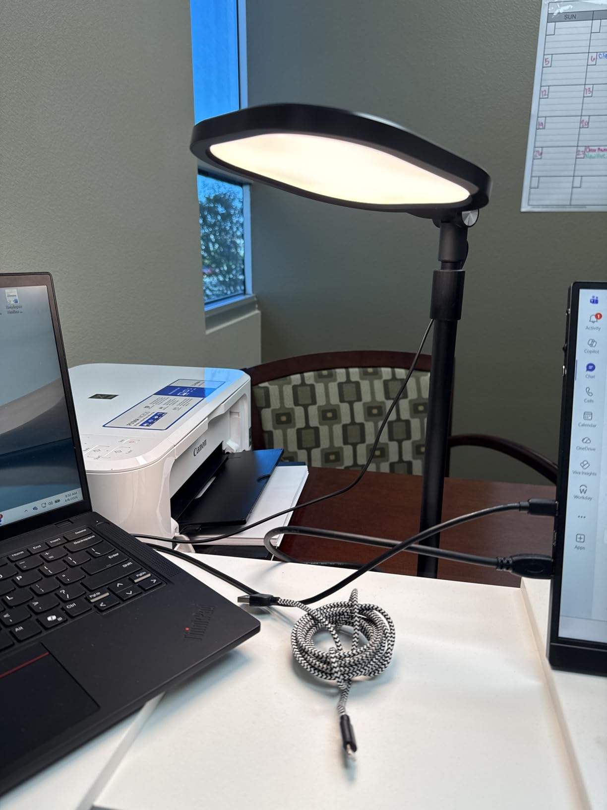 Video Conference Lighting for Zoom Meeting, Ring Light for Desk with Flexible Stand, 30 Light Modes Zoom Lighting for Computer, Desk Ring Light & Memory Function for Video Calls, Live Stream, Webcam customer photo 2