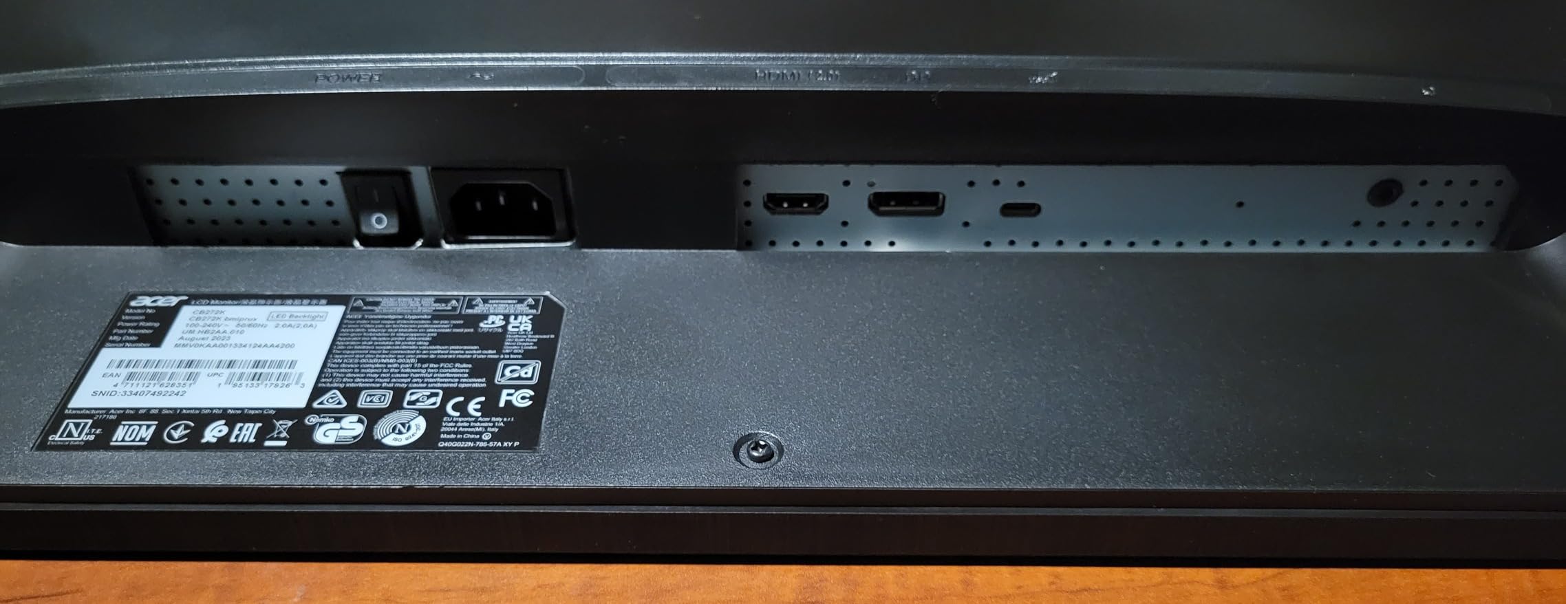 Acer 27 Inch 4k IPS Monitor for Home, Office & Creators | 99% sRGB Color Accuracy | 90w USB-C Port Charges and Connects | Adjustable Height, Tilt, Swivel, Pivot | USB-C, DP & HDMI | CB272K customer photo 1