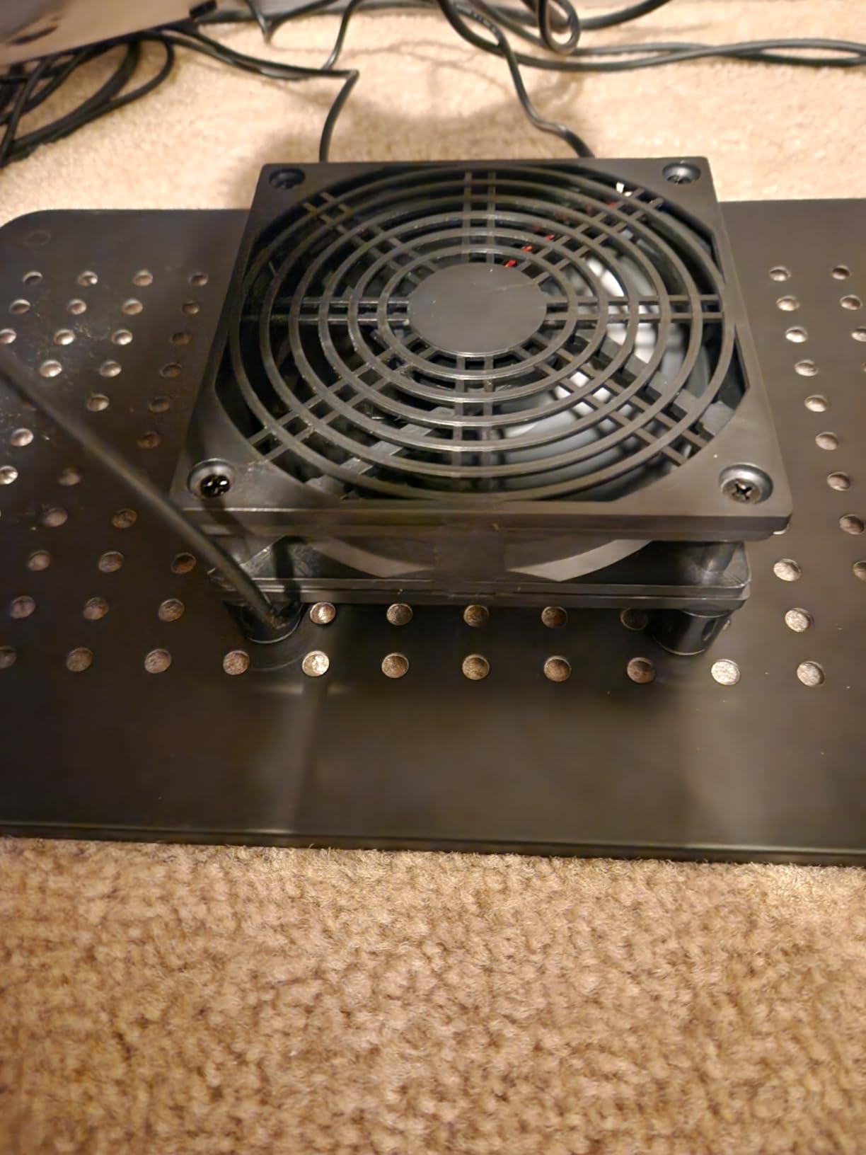 Quiet 120mm Router Fan Cooler with L/M/H 3-Degree Speed Controller, DC 5V USB Powered Cooling Case Fan for Router Modem Receiver DVR PlayStation TV Box customer photo 1