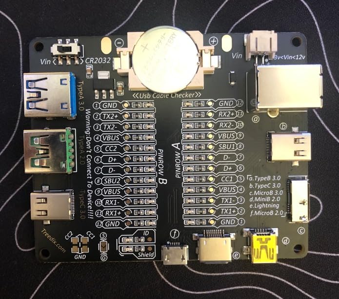 Treedix USB Cable Tester Board USB Cable Checker Data Wire with Acrylic Case Charging Test Data Line Type-C Micro Type A Type B customer photo 2