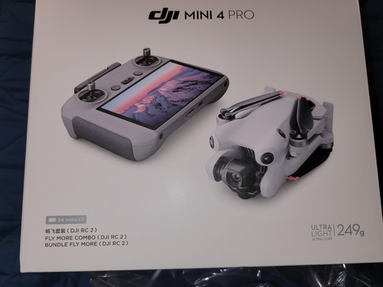 Mini 4 Pro Fly More Combo with DJI RC 2, Drones with Camera for Adults 4K, Under 0.549 lbs/249 g, 3 Batteries for up to 102 Mins Flight Time, Smart Return to Home, Drone for Beginners customer photo 2