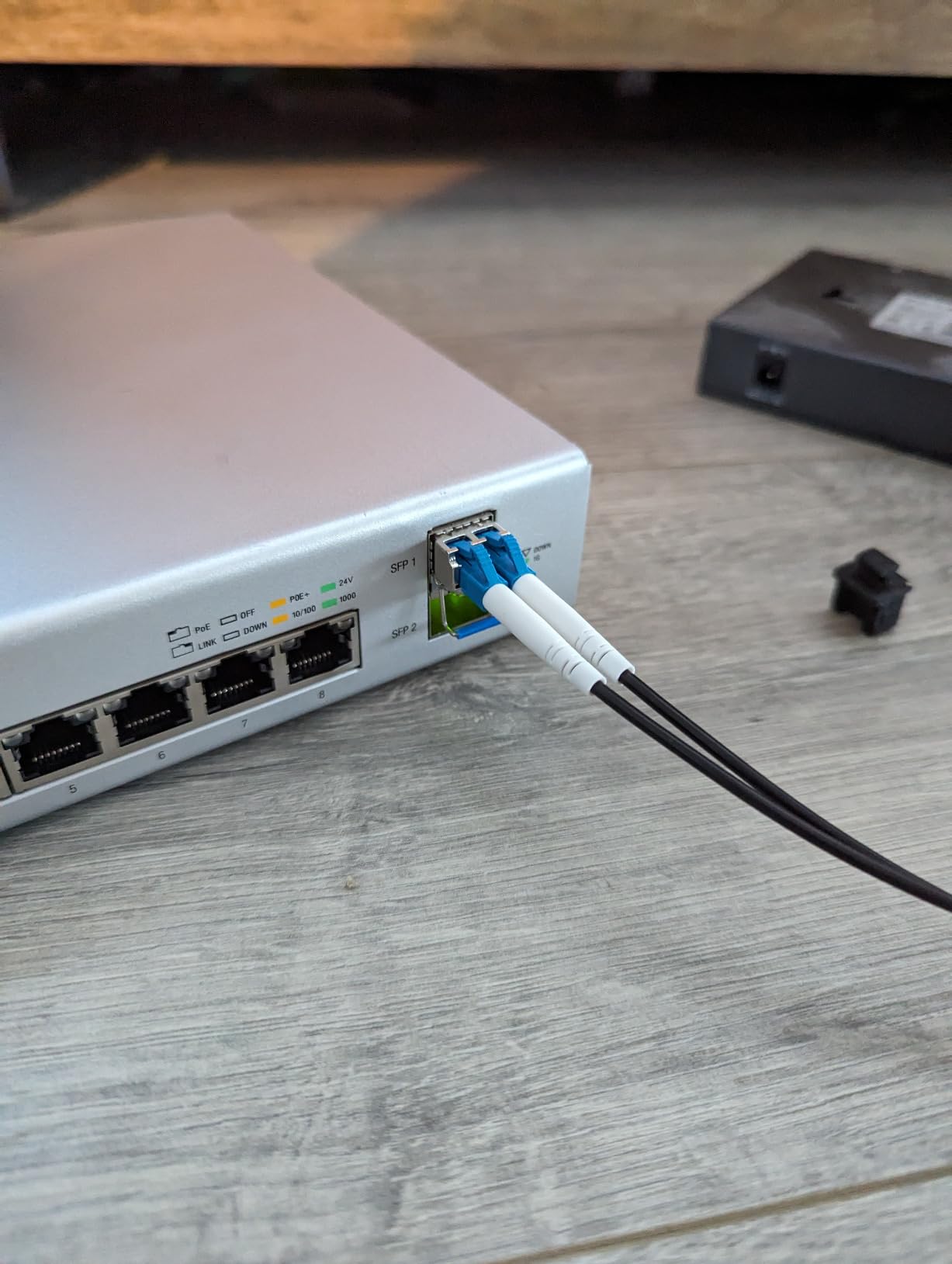 100ft/30m LC to LC Armored Outdoor Fiber Optic Cable, Single Mode Duplex Fiber Patch Cable, 9/125um LC Fiber Jumper, (OS1/OS2 Compatible), Low Friction LSZH, Black customer photo 2