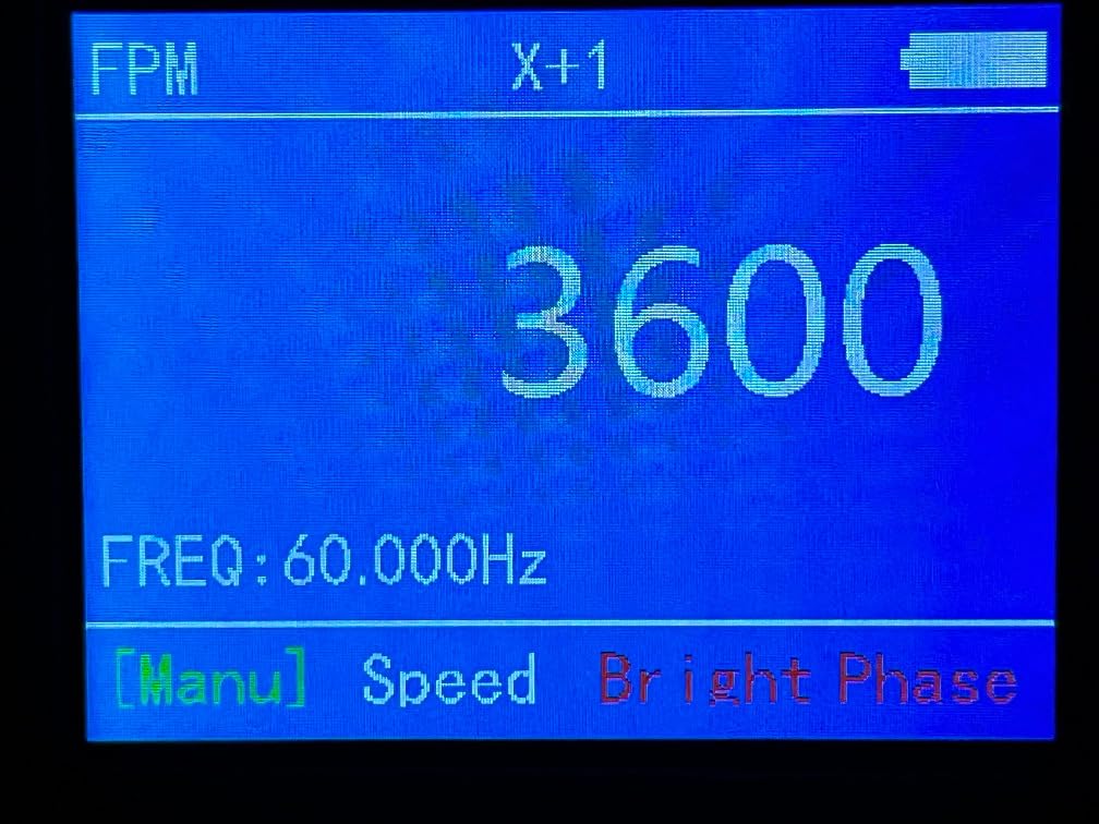 Digital LED Stroboscope High Illuminance 1500LUX Measuring 60~999,999 RPM/Hz,Non-Contact Tachometer Adjustable Strobe Light Timing Speedometer Rechargeable for HVAC Motor Engine Speed Tester customer photo 2