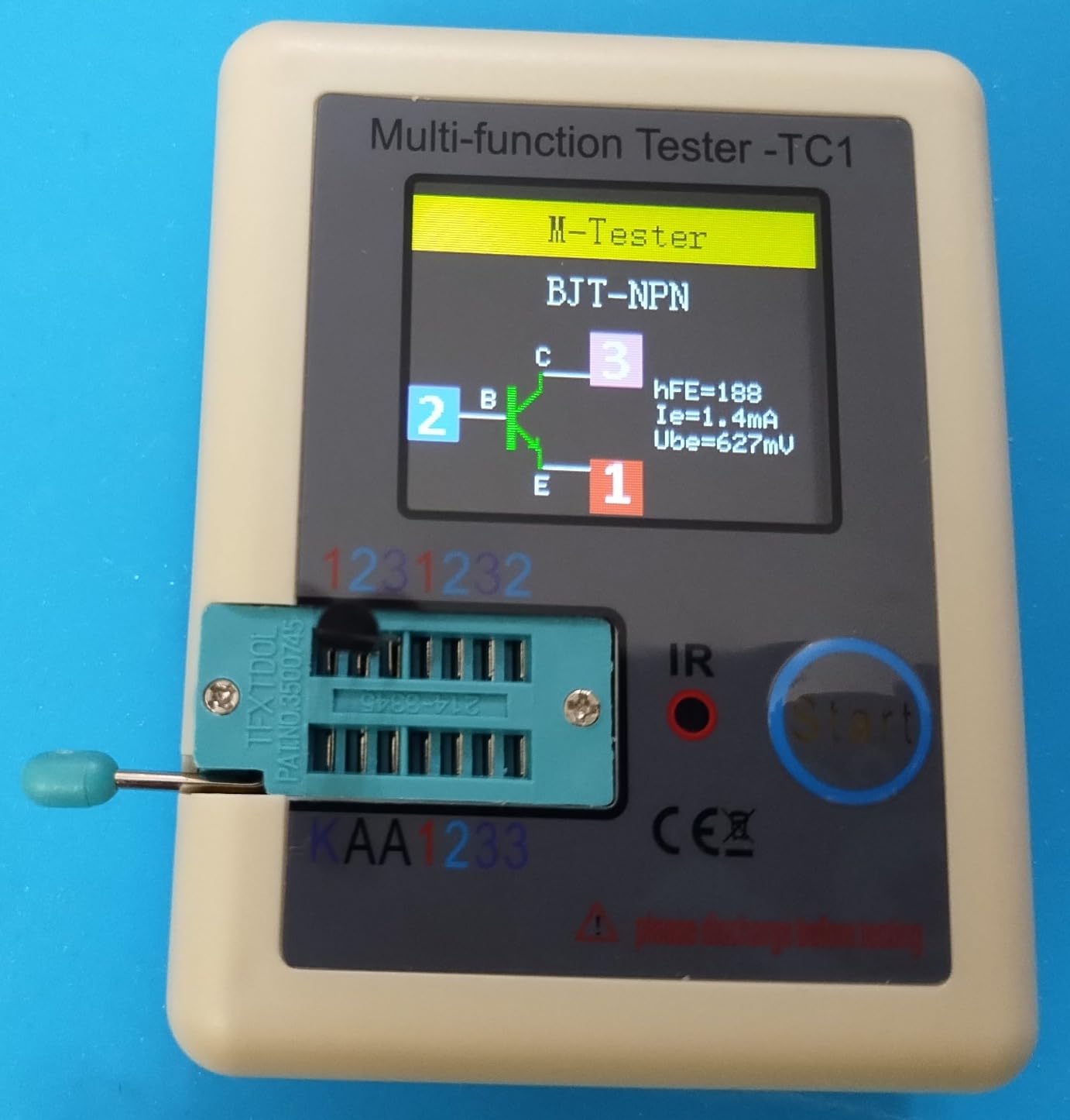 diymore LCR Meter Transistor Tester,Transistor Meter,LCR-TC1 Multi-Function Transistor Capacitor Tester ESR Tester Full Color Display Automatic Checker Detector for Diode Triode LCR ESR NPN PNP customer photo 1