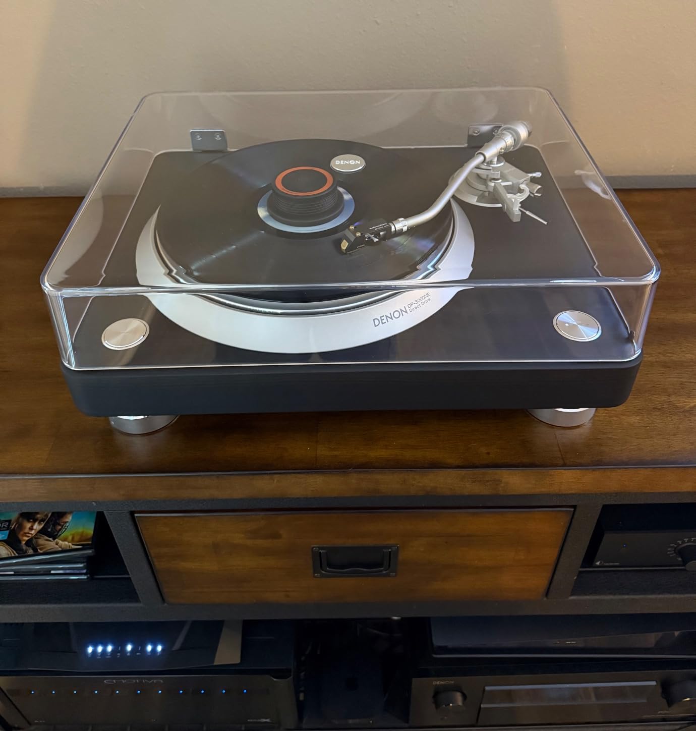 Denon DP-3000NE Fully Automatic Analog Turntable & Vinyl Record Player with Built-in Phono Equalizer | Turntables for Vinyl Records | Unique S-Shaped Tonearm Design | Hologram Vibration Analysis customer photo 2