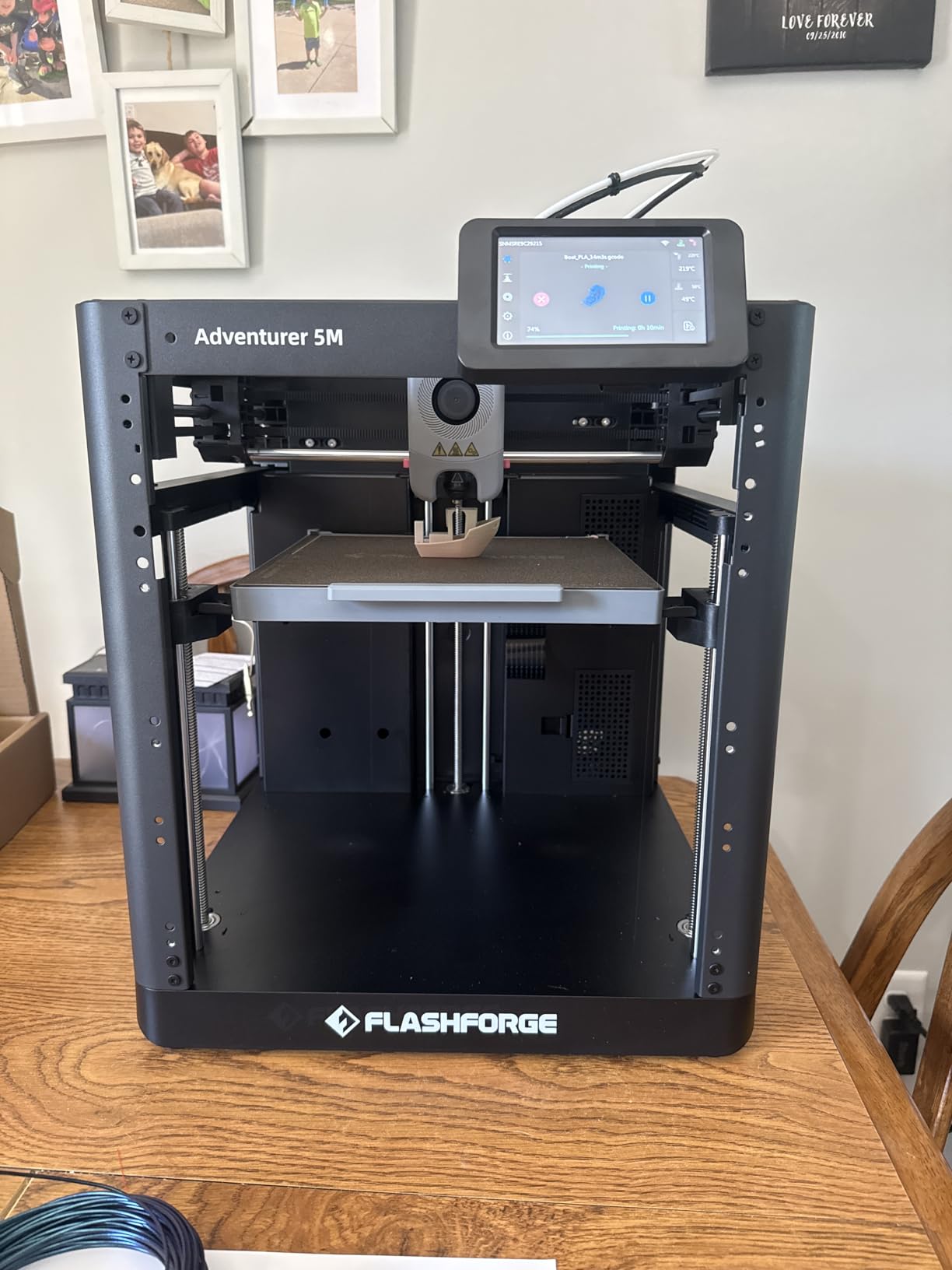 FLASHFORGE Adventurer 5M 3D Printer with Fully Auto Leveling, Max 600mm/s High Speed Printing customer photo 1