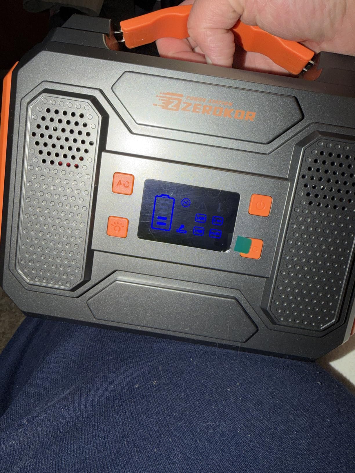 Portable Solar Generator, 300W Portable Power Station with Foldable 60W Solar Panel,110V Pure Sine Wave 280Wh Battery Power Pack with USB DC AC Outlet for Camping Smart Devices RV Van Outdoor customer photo 1