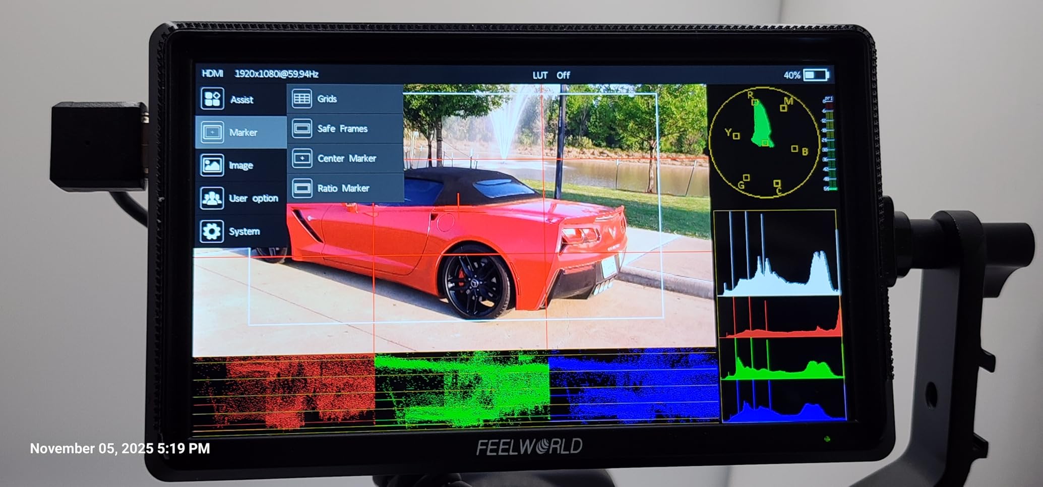 FEELWORLD S55 V3 6 Inch DSLR Camera Field Monitor Bundle - FHD IPS Screen, 4K HDMI in/Out, Tilt Arm, Power Output, Battery & Carry Case Included customer photo 1