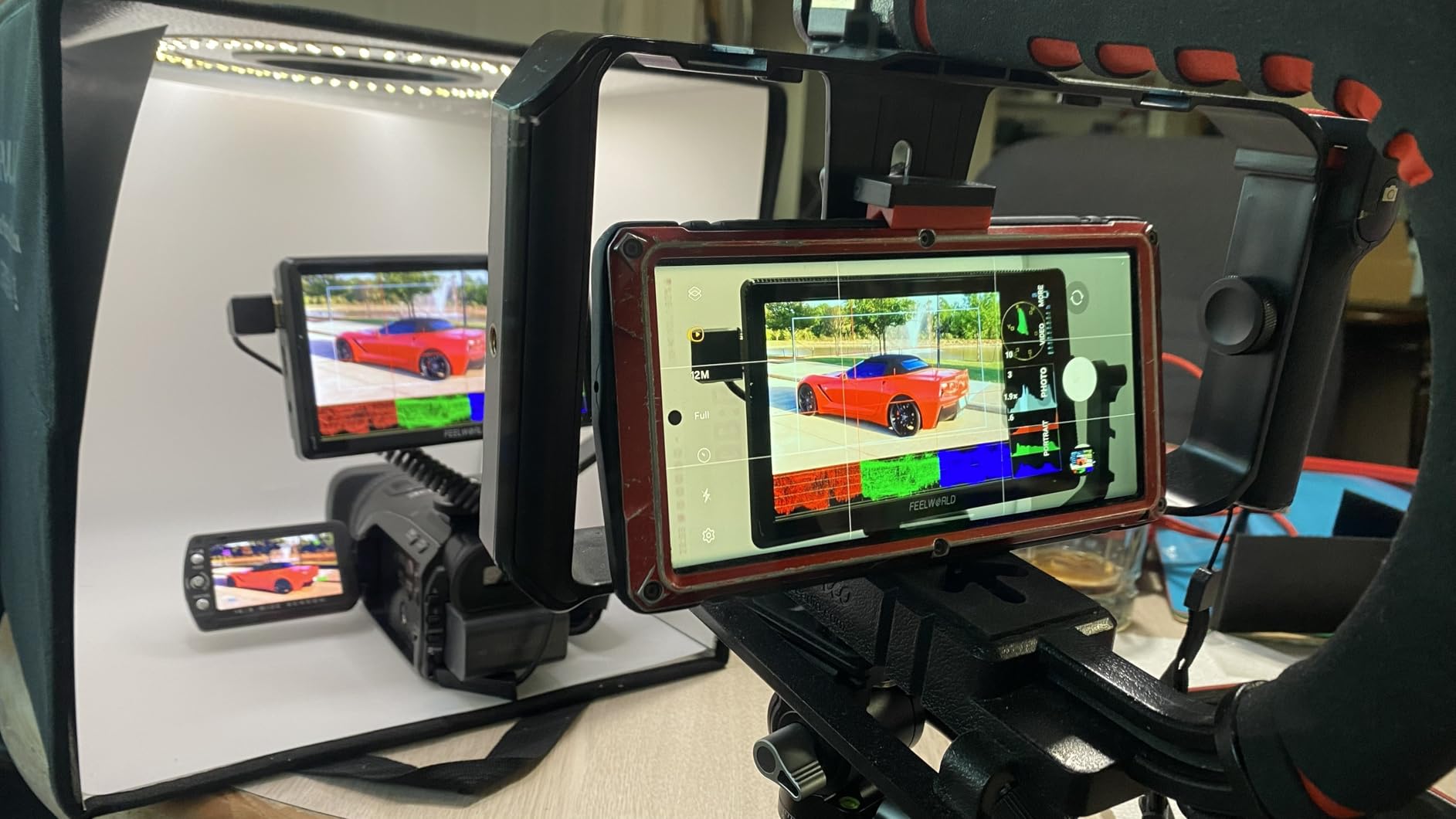 FEELWORLD S55 V3 6 Inch DSLR Camera Field Monitor Bundle - FHD IPS Screen, 4K HDMI in/Out, Tilt Arm, Power Output, Battery & Carry Case Included customer photo 2