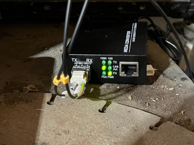 50 Meters OM3 Fiber LC to LC Outdoor Armored Fiber Optic Cable, 10GB/Gigabit Multimode Fiber Patch Cable Duplex 50/125 with Pulling Eye Kit Installed on one end, 165 feet customer photo 1