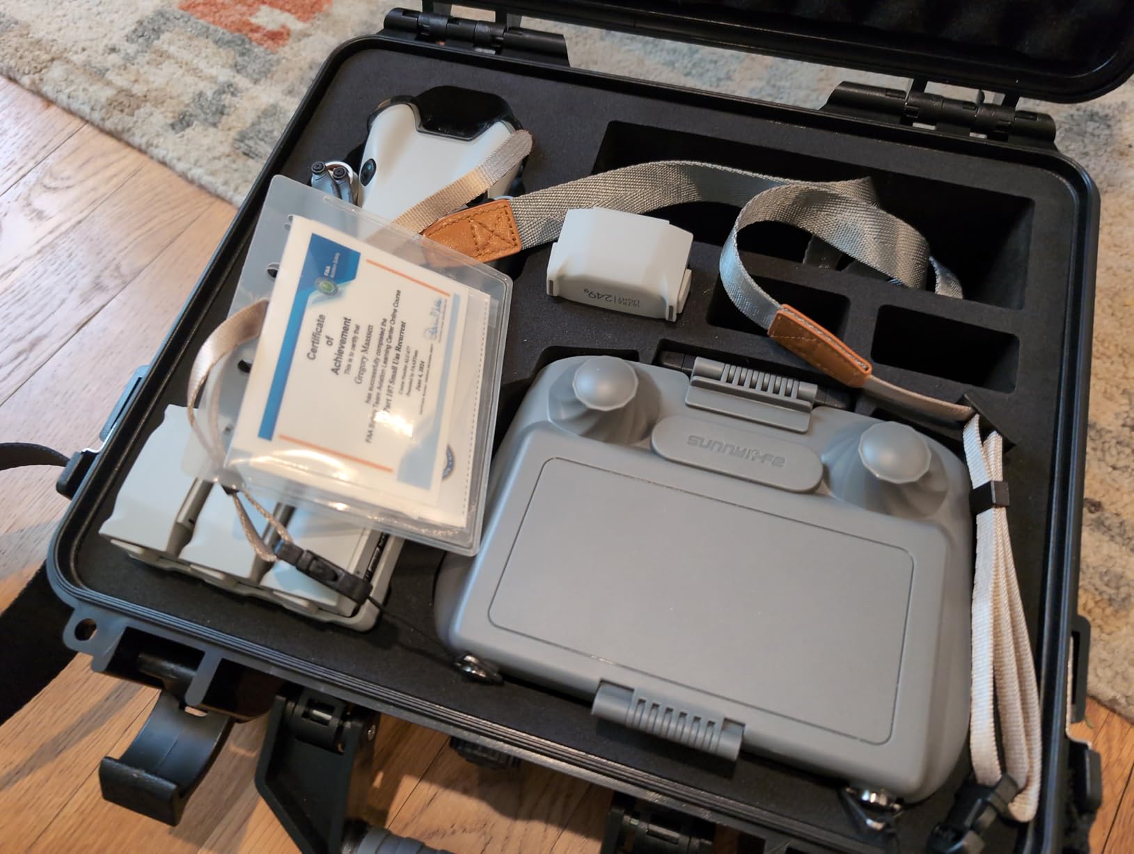 Lekufee Waterproof Hard Carrying Case for DJI Mini 4 Pro/4/3 Pro/Mini 3,Fly More Combo,DJI RC 2/RC,RC N3/2/1 Remote Controller and Accessories(Case Only) customer photo 1