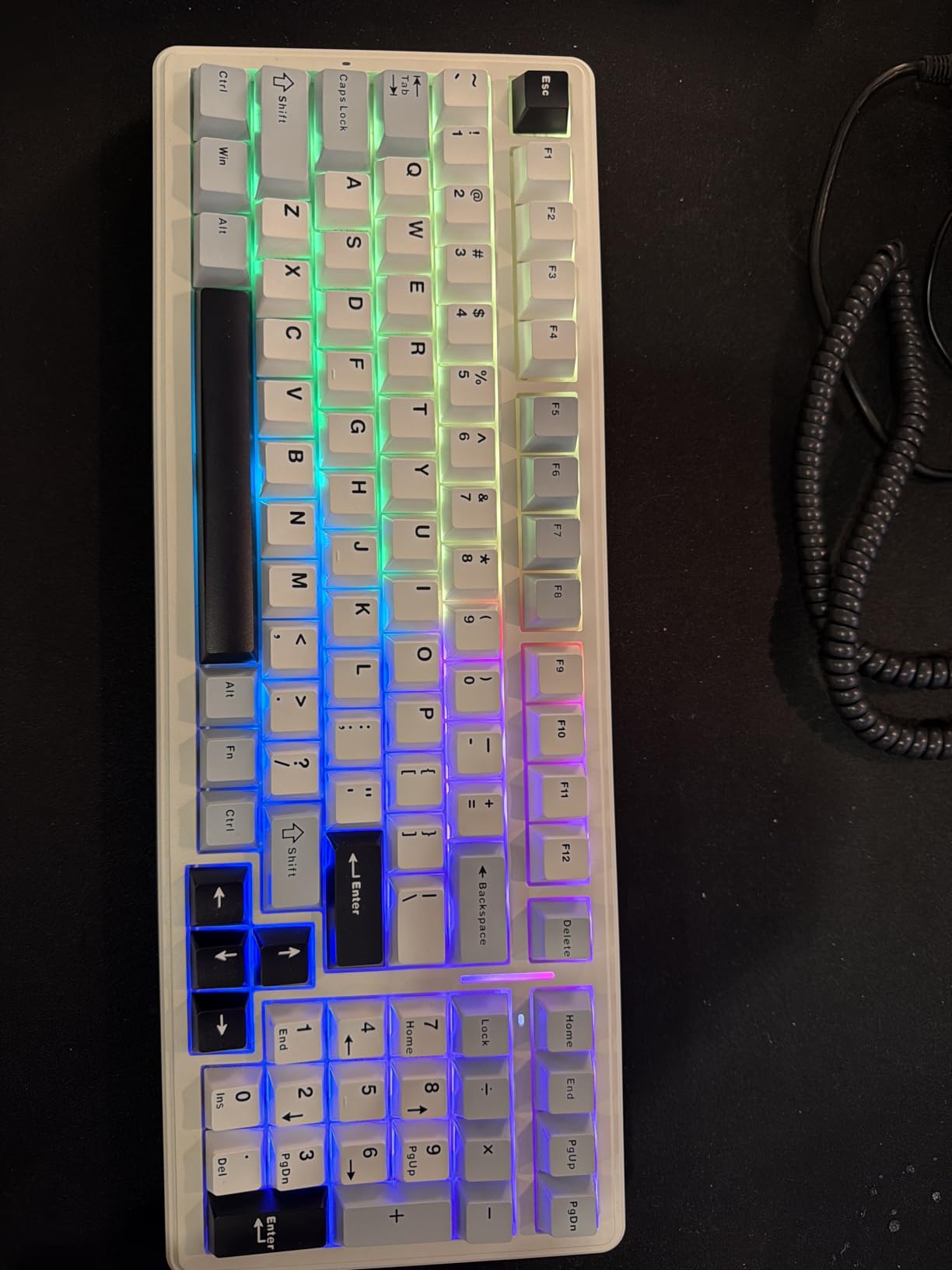 AULA F99 Wireless Mechanical Keyboard,Tri-Mode BT5.0/2.4GHz/USB-C Hot Swappable Custom Keyboard,Pre-lubed Linear Switches,RGB Backlit Computer Gaming Keyboards for PC/Tablet/PS/Xbox customer photo 1
