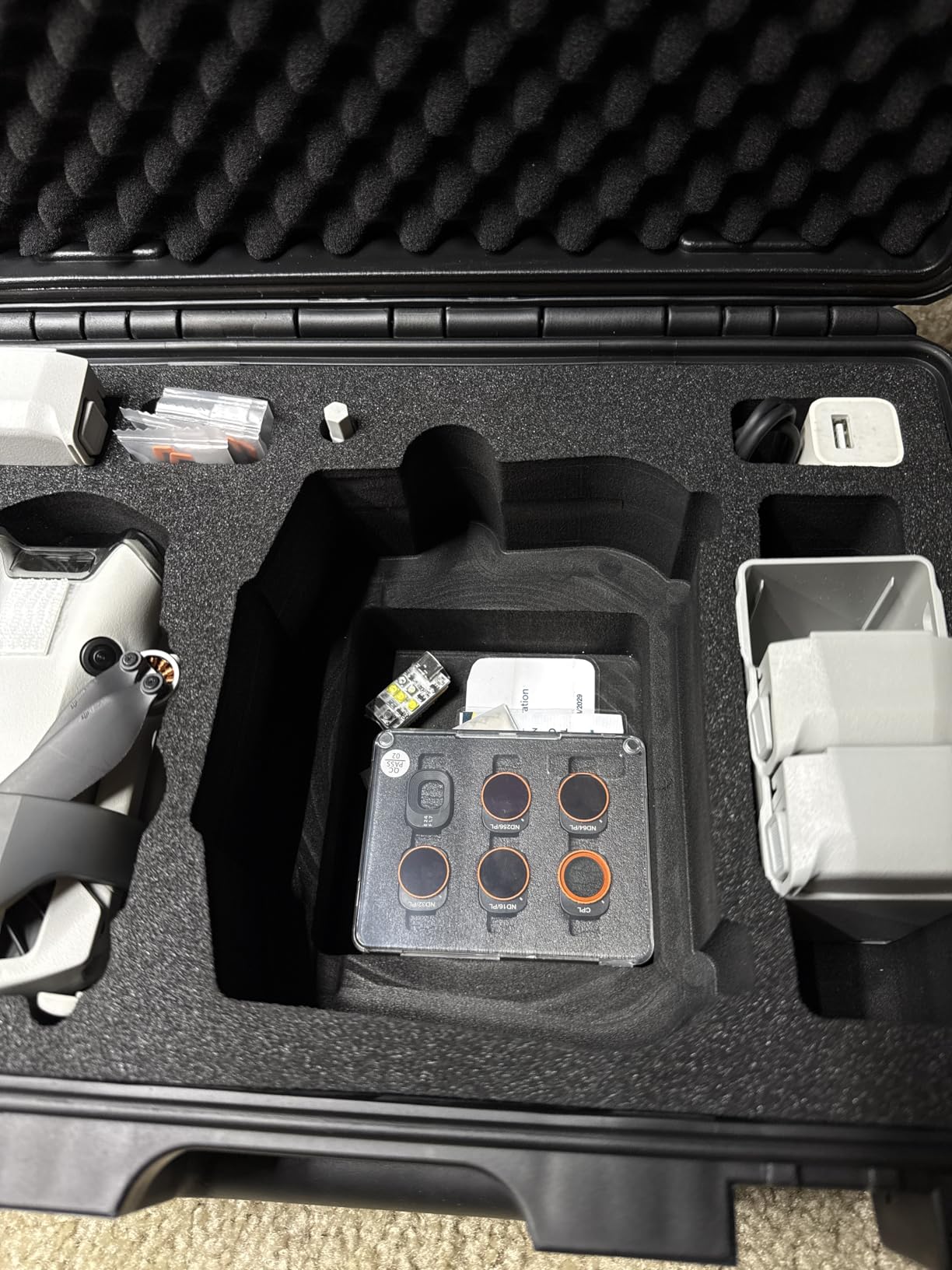 Lykus Titan MM410 Waterproof Hard Case for DJI Mini 4 Pro/Mini 3/Pro and RC2/RC/RC-N2/N1, Support 7 batteries and RC lanyard [CASE ONLY] customer photo 2