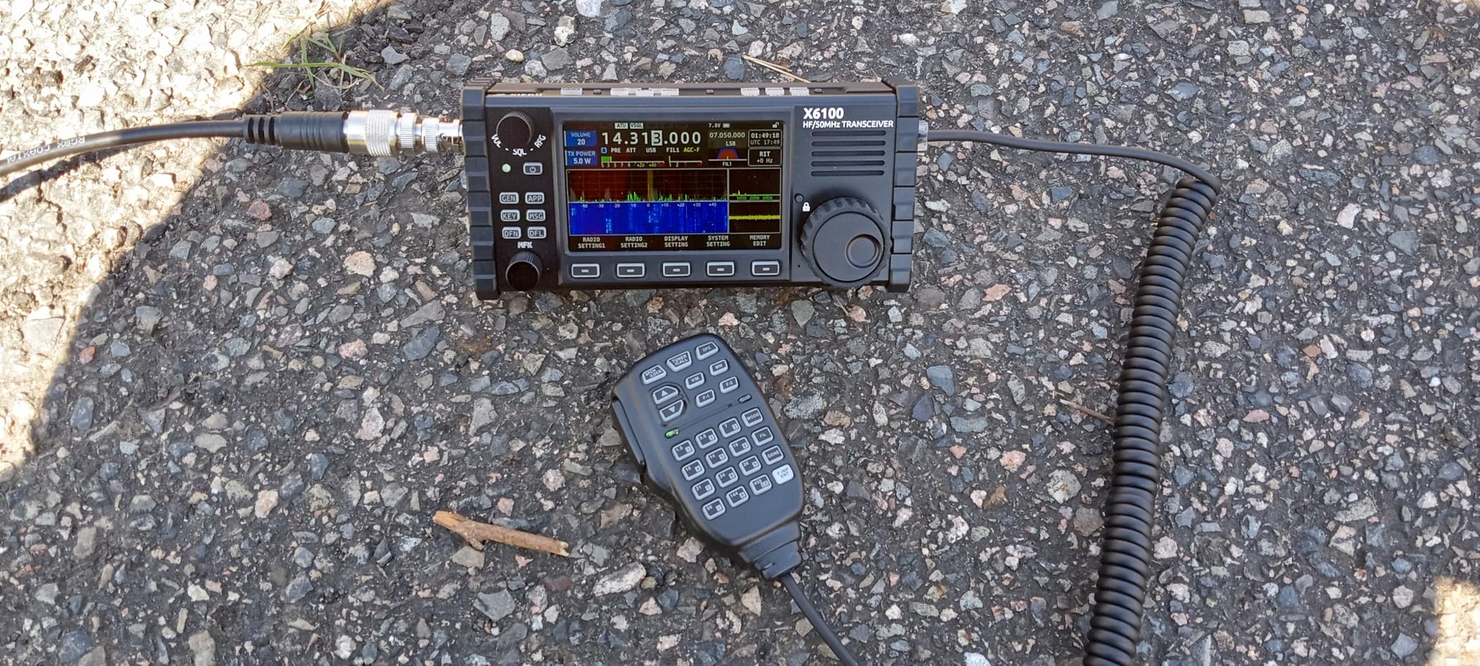 Xiegu X6100 HF Radio Transceiver, 10W Full Mode SDR Radio Supports BT with 4