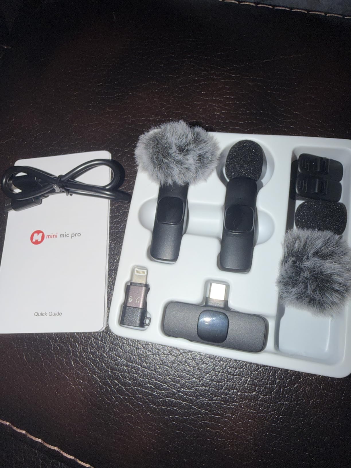 Mini Mic Pro (Latest Model) - Wireless Mini Microphone for iPhone, iPad, Android - 2 Pack Lavalier Microphone for Video Recording - iPhone Mic Crystal Clear Recording with USB-C for Content Creators customer photo 1