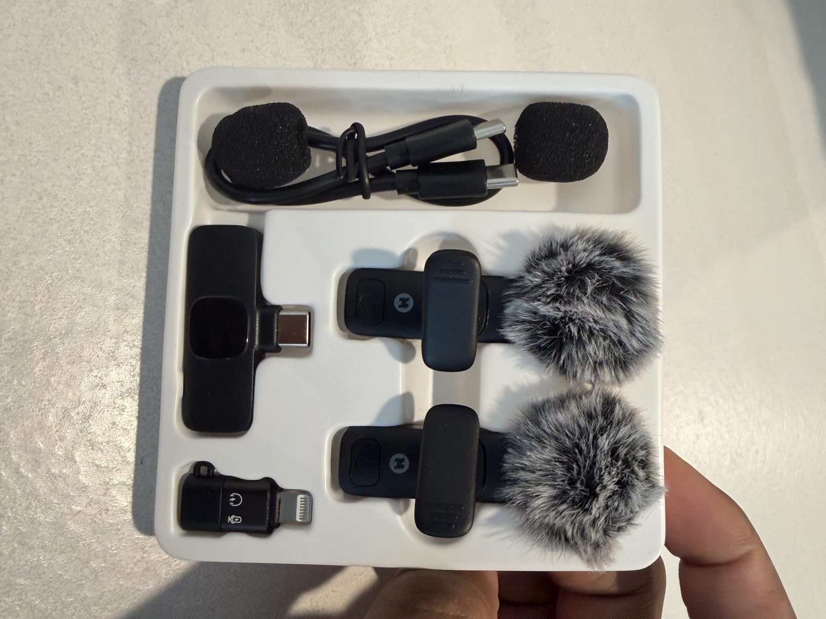 Mini Mic Pro (Latest Model) - Wireless Mini Microphone for iPhone, iPad, Android - 2 Pack Lavalier Microphone for Video Recording - iPhone Mic Crystal Clear Recording with USB-C for Content Creators customer photo 2