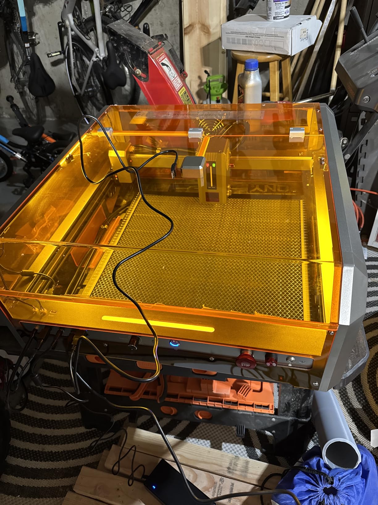 Genmitsu L8 Laser Engraver, 40W (40000mW) Power Output Laser Cutter, 40000mm/min All-in-one Laser Engraving Machine with Acrylic Enclosure, Air Assist Pump, Honeycomb, Camera, Safety Class 1 customer photo 1