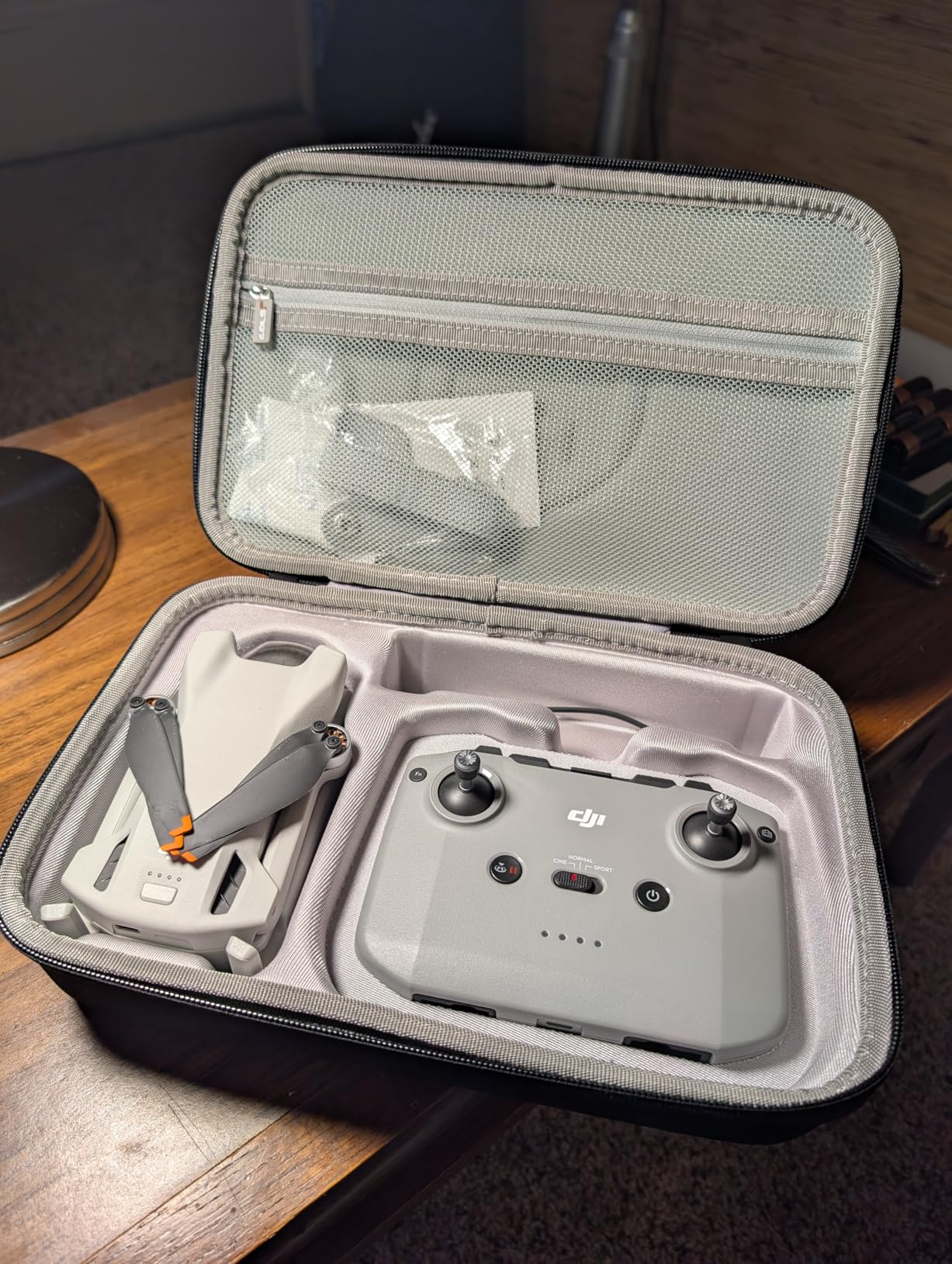 JSVER Carrying Case for DJI Mini 4 Pro EVA Hard Shell Protective Case for DJI Mini 4 Pro/Mini 3/Mini 3 Pro Travel Bag for Mini 4 Pro Fly More Combo Accessories Drone Case (DJI RC-2/RC-N2 Controller) customer photo 1