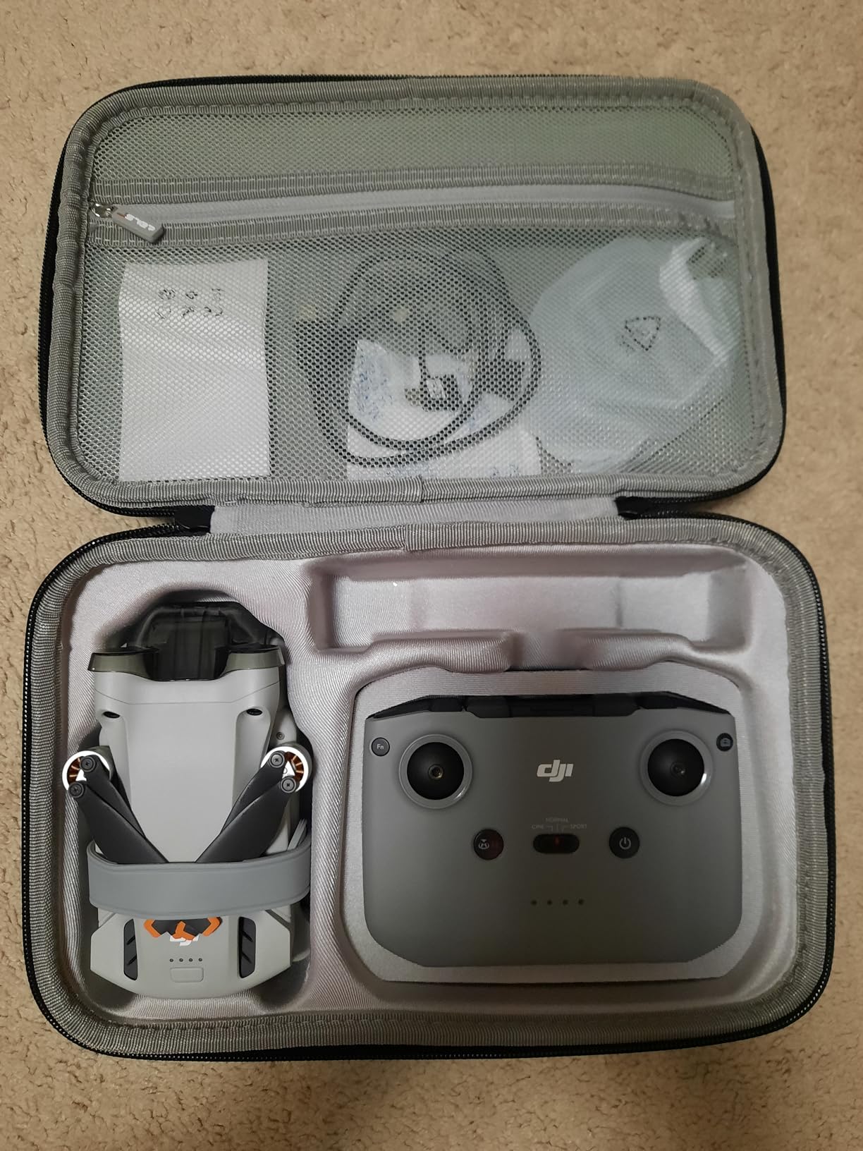 JSVER Carrying Case for DJI Mini 4 Pro EVA Hard Shell Protective Case for DJI Mini 4 Pro/Mini 3/Mini 3 Pro customer photo 2