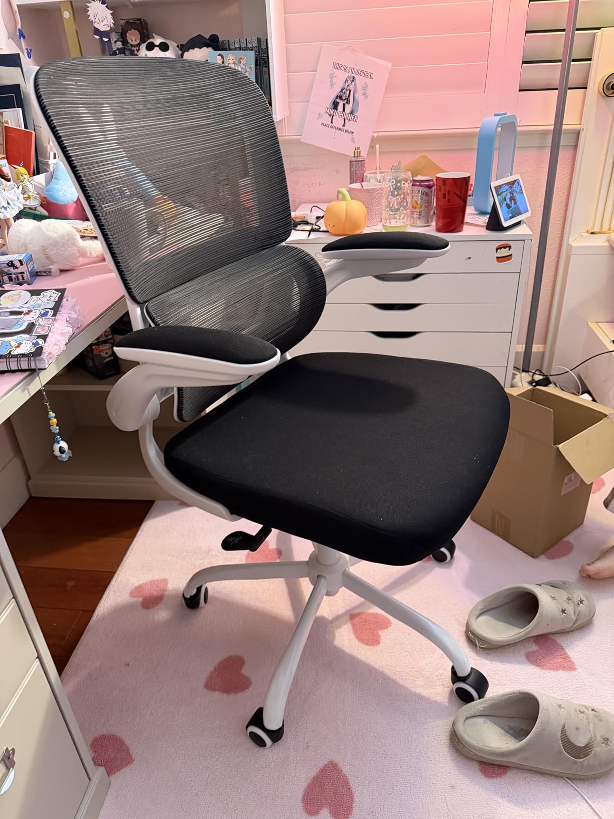 TRALT Office Chair - Ergonomic Desk Chair with Adjustable Lumbar Support, Mesh Computer Chair, Executive Chairs for Home Office Comfortable Lumbar Support (Black) customer photo 2
