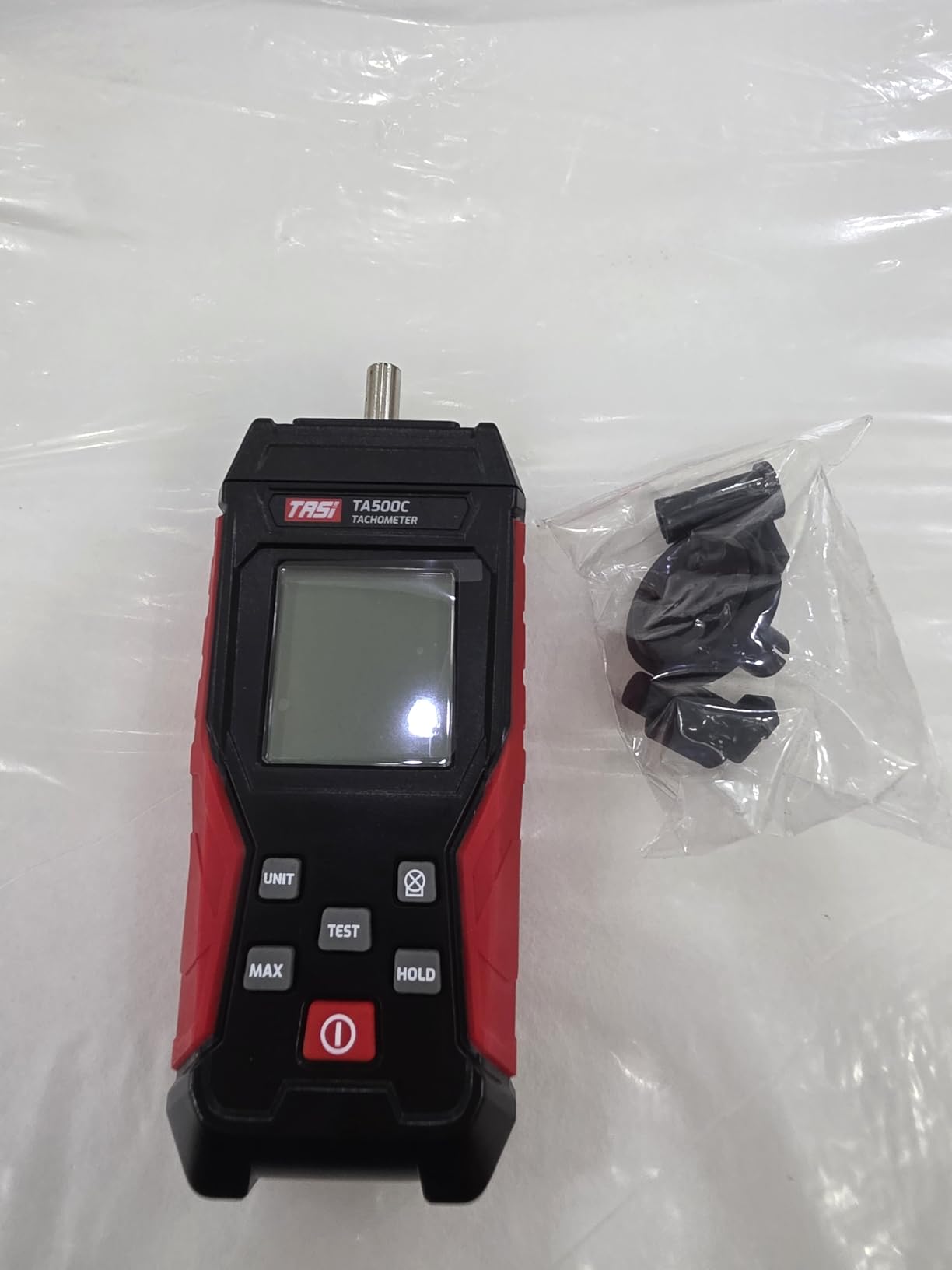 Digital 2-in-1 Tachometer Noncontact Laser Photo Sensor 3~99999RPM and Contact 3~19999RPM Meter RPM Gauge Tester Professional MAX/MIN/Hold Data, Handheld Car Engine Tool customer photo 1