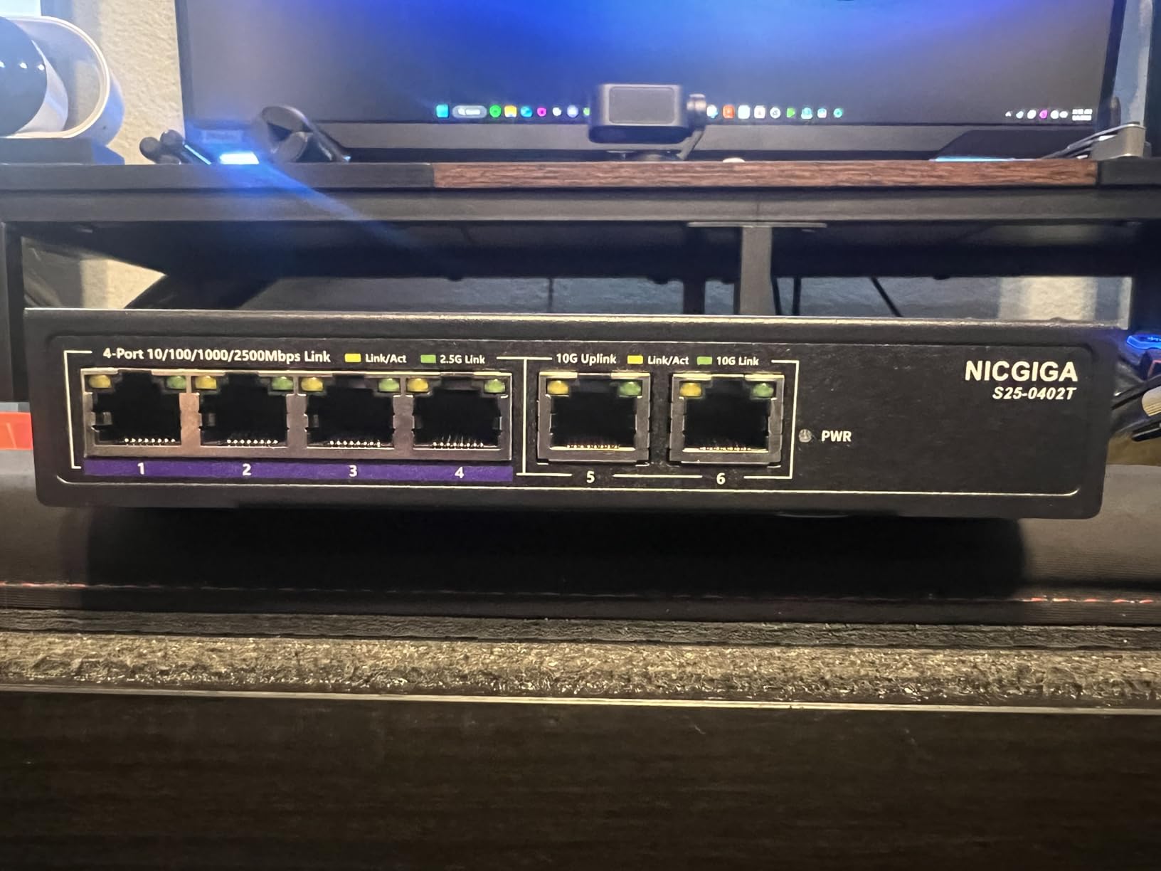 8 Port 10G Ethernet Switch Unmanaged, with 8X 10Gb Base-T Ports, NICGIGA 10Gbps Network Switch Easy for 10G NAS, PC, WiFi7 Router, 10G Adapter/NIC customer photo 1
