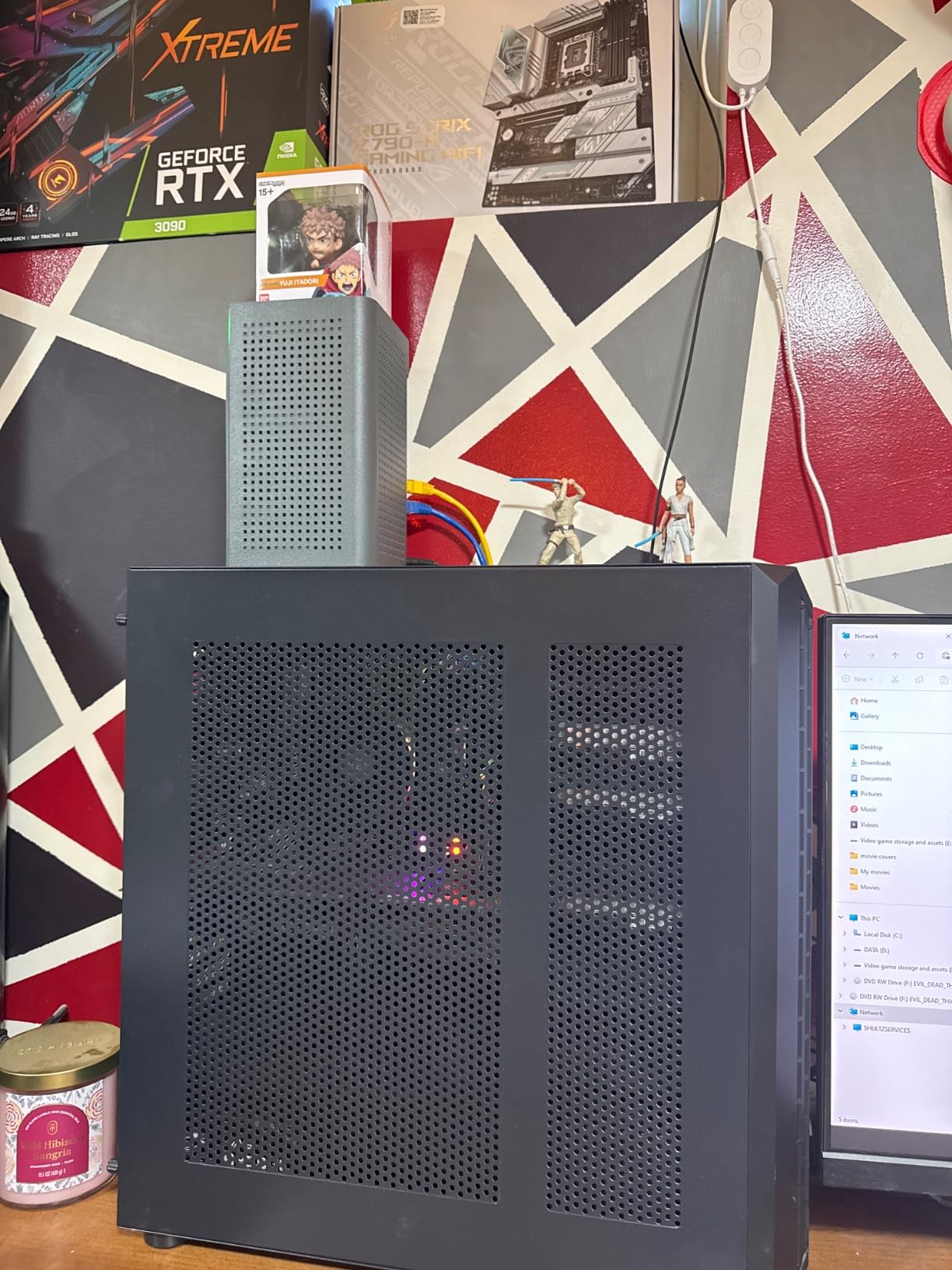 30M SC/APC Fiber Optic Internet Cable 100ft, Outdoor Armored SC/APC Fiber Patch Cable, SC to SC Single-Mode OS2 Fiber Jumper SIMPLEX with 2 Couplers, LSZH Black customer photo 1