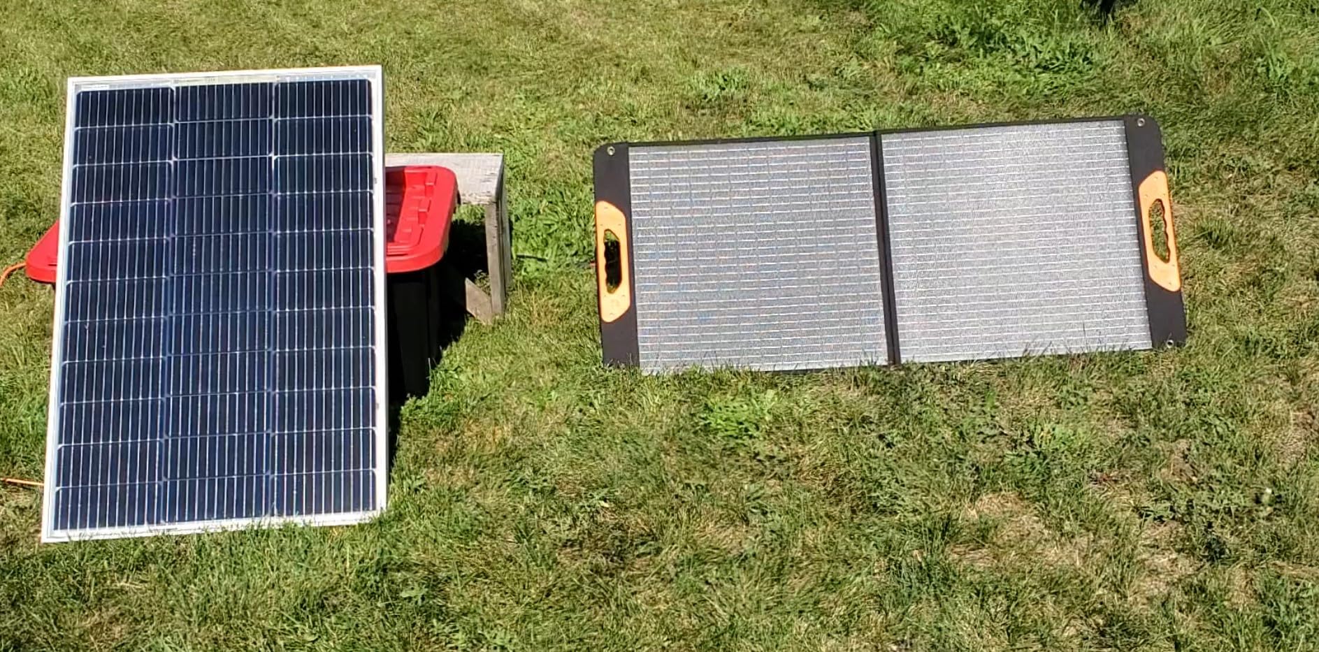 ZOUPW 100W Portable Solar Panel with 5-in-1 Cable,23.5% Efficiency Mono Foldable Solar Charger for Jackery 300/Ecoflow River/Anker/Bluetti,IP67 Waterproof for Camping RV Off-Grid Emergency Power customer photo 2