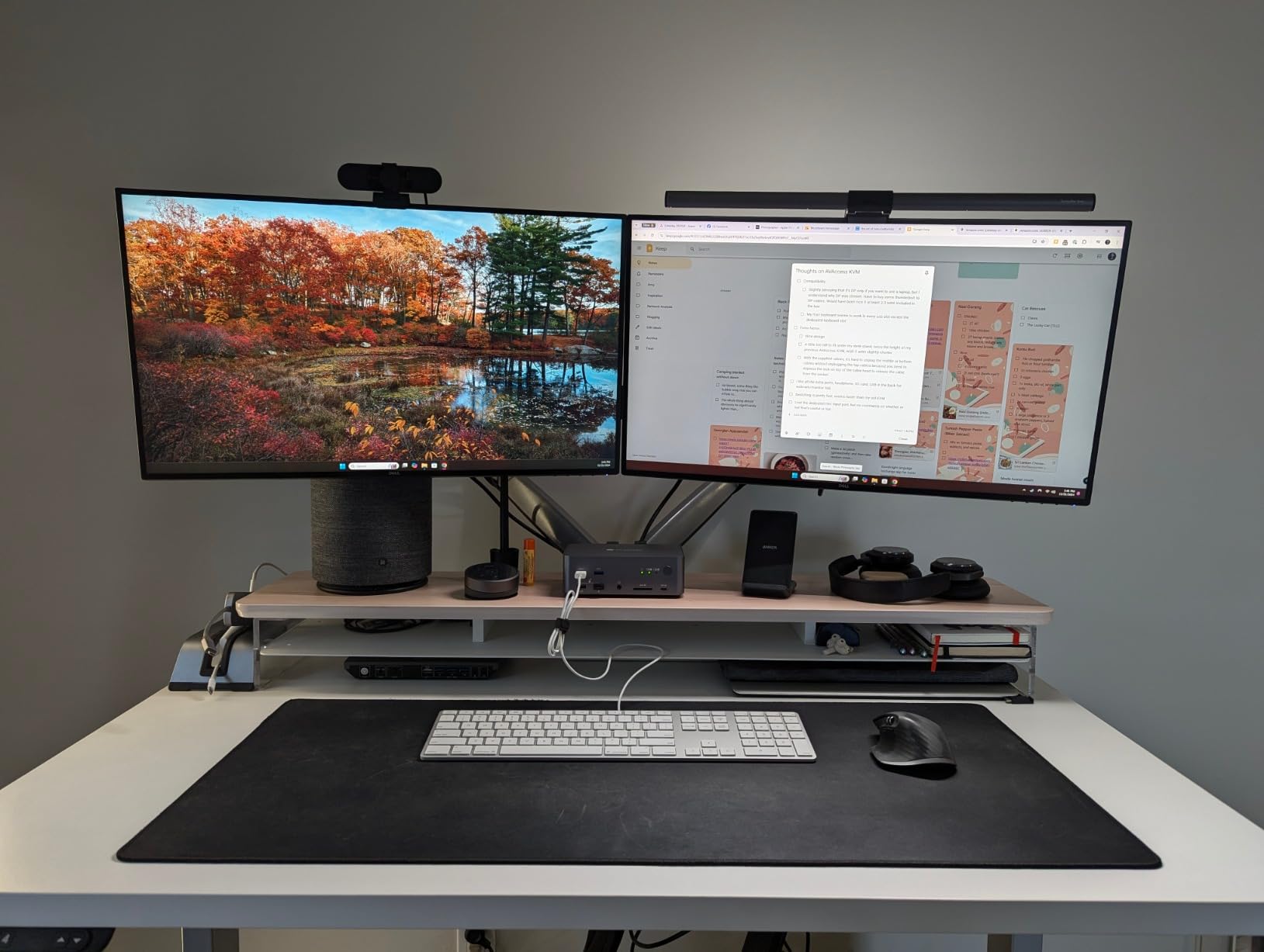 AV Access 8K DisplayPort KVM Switch 2 PC 3 Monitors, with 6 DP Cables, Triple Monitor 8K@60Hz 4K@165Hz 1080P@240Hz, USB 3.0 Hub, LAN, Audio, SD Card All-Aluminum, 12-in-1 Dock for Home Gaming customer photo 1