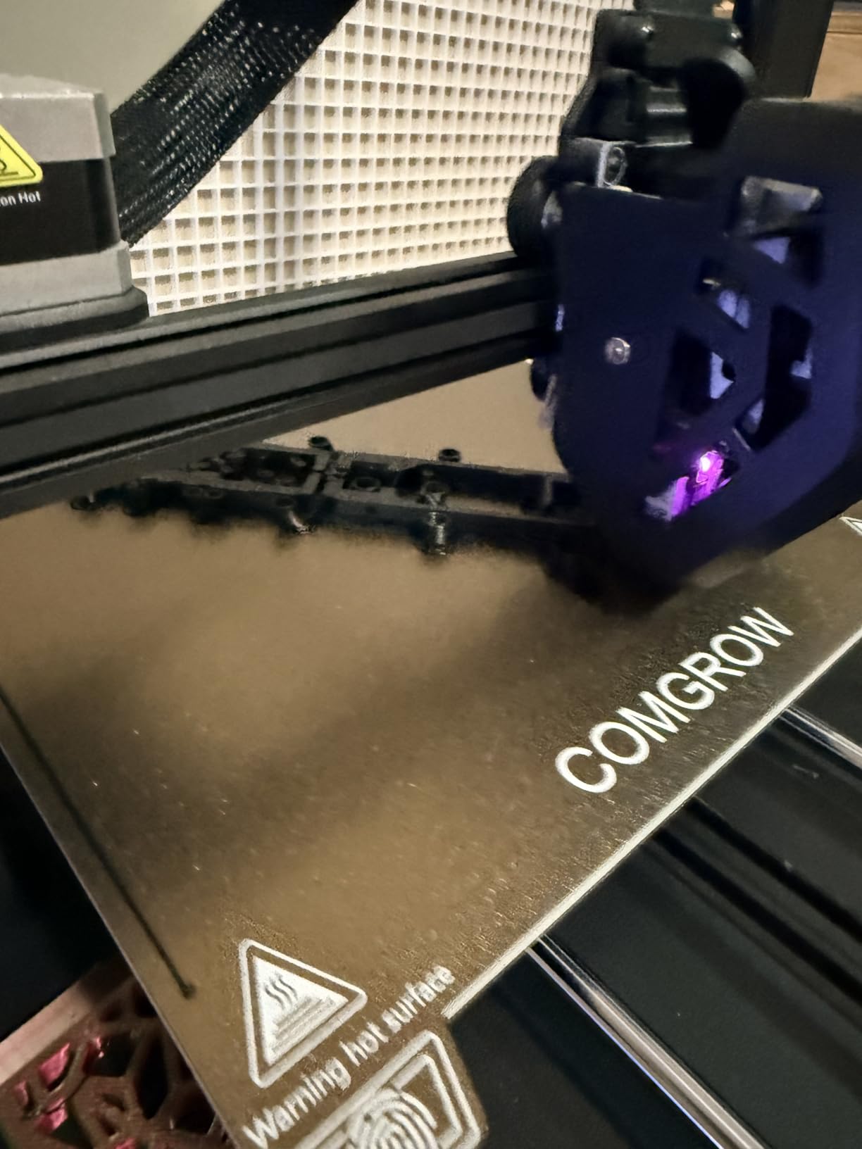 Ender 3 V3 KE PEI Spring Steel 235x235mm, Texture PEI Sheet Magnetic Flexible Heated Bed for Creality K1C/K1/Ender 3 V3/Ender 3 Series customer photo 1
