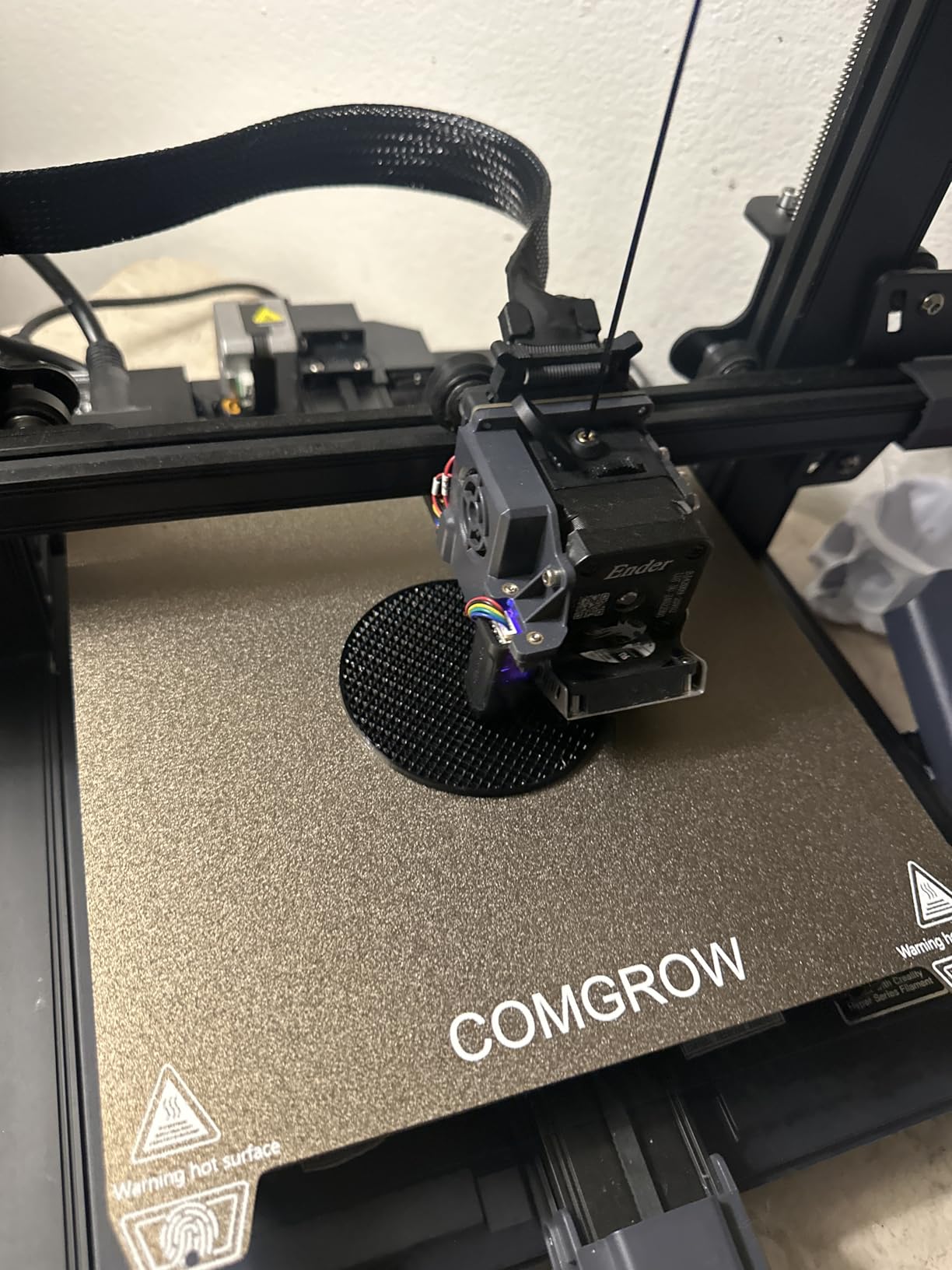 Ender 3 V3 KE PEI Spring Steel 235x235mm, Texture PEI Sheet Magnetic Flexible Heated Bed for Creality K1C/K1/Ender 3 V3/Ender 3 Series customer photo 2