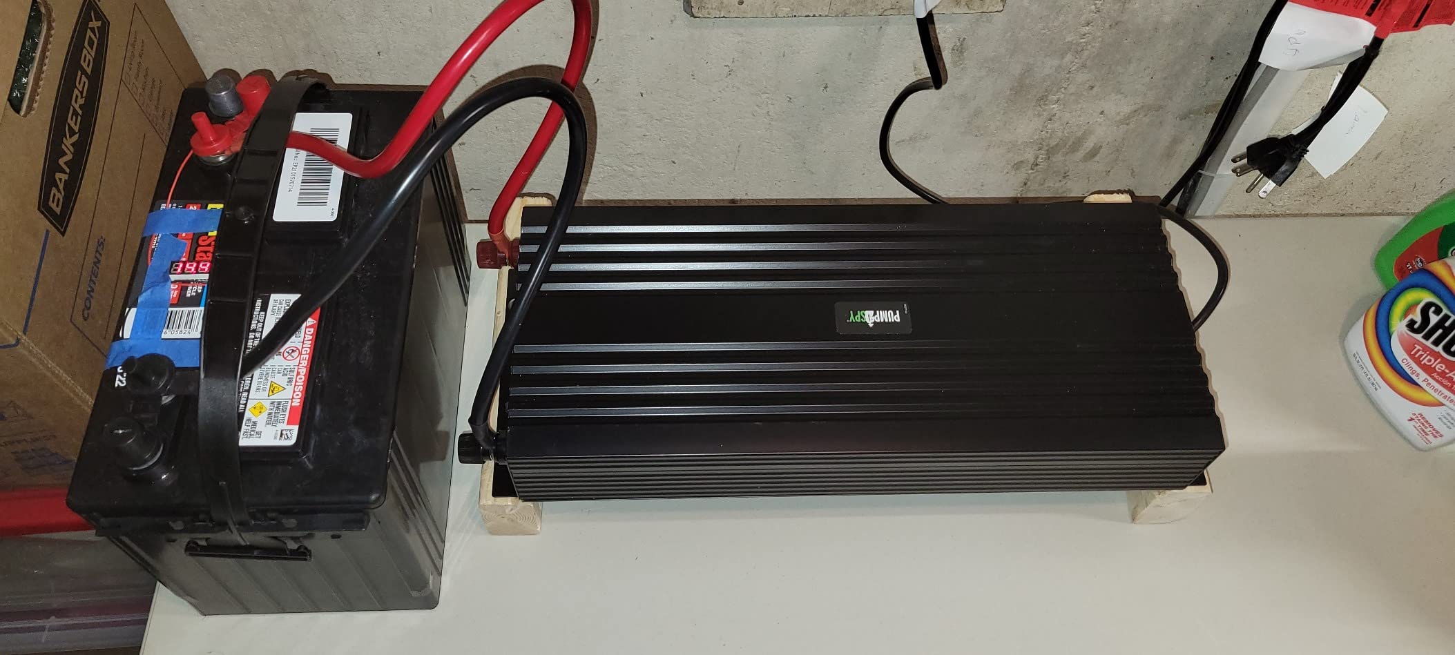 PumpSpy 1500W Sump Pump Battery Backup System, Safe Back Up System for Emergency and Power Outage, Superior Home Silent Sump Pump Backup Power Supply with Intelligent Cooling customer photo 1
