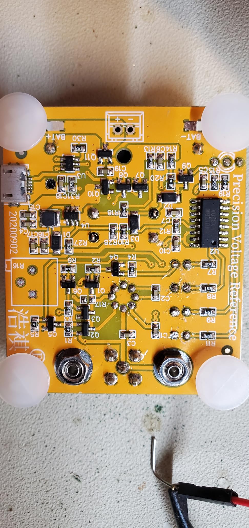 Walfront Voltage Reference Board AD584K 4 Channel Micro USB Programmable Benchmark Voltage Calibration Module DC5V for HP3458A 8 and A Half Digit Multimeter customer photo 1