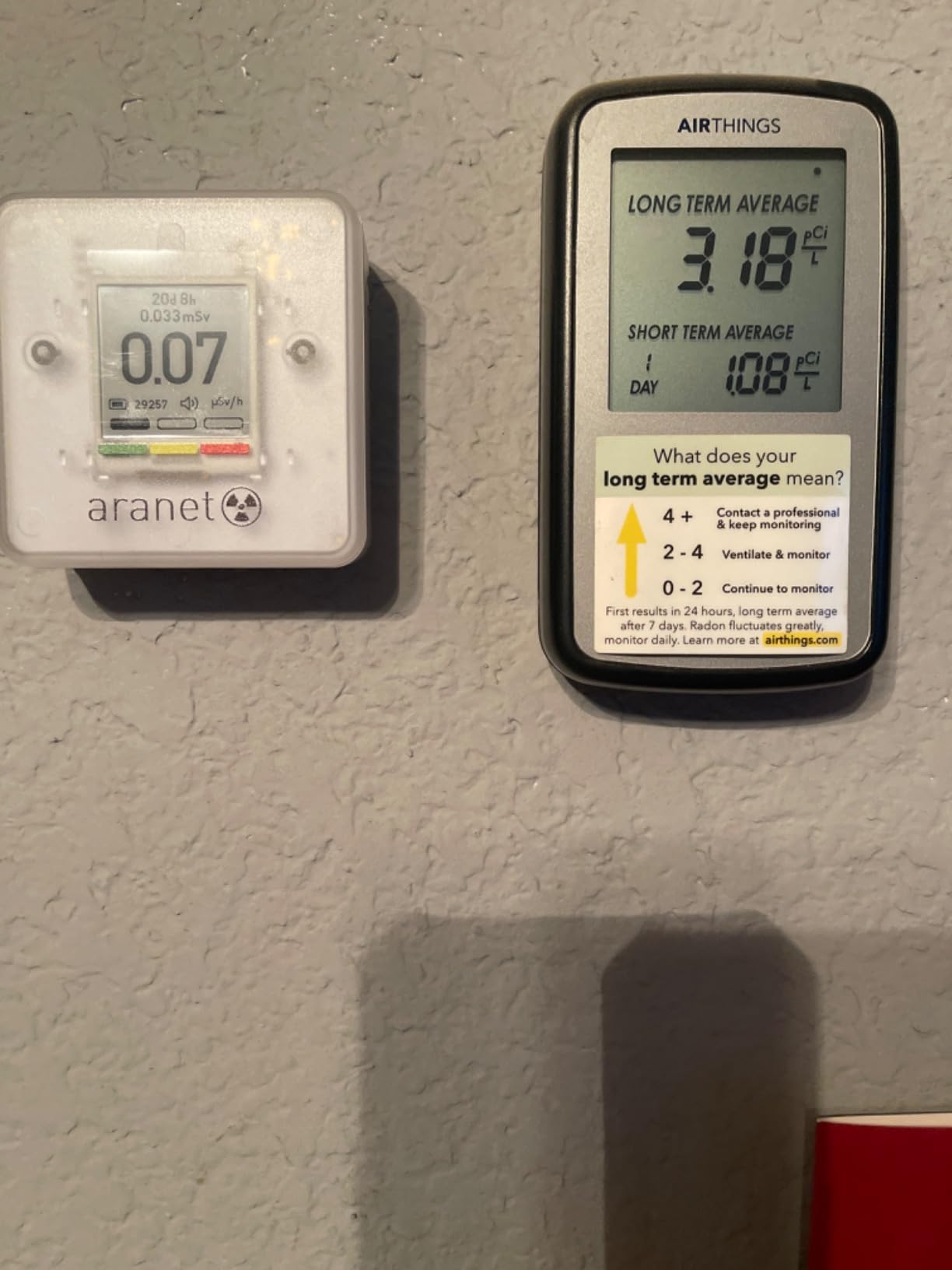 SAF Aranet Radiation Detector, Dosimeter, Portable, Measures Dose Rate & Total Dose of Ionizing Radiation, E-Ink Display, 4-Year Battery Life, Bluetooth Connection, Free App with Graphics & Alarm customer photo 1