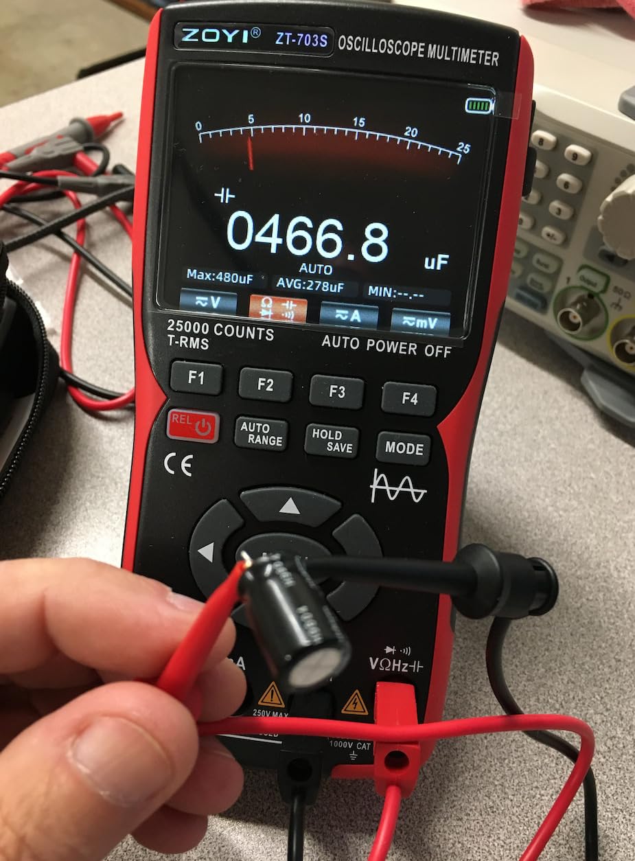 3 in 1 Handheld Oscilloscope Automotive Dual Channel 50MHz with Digital Multimeter and Signal Generator customer photo 2