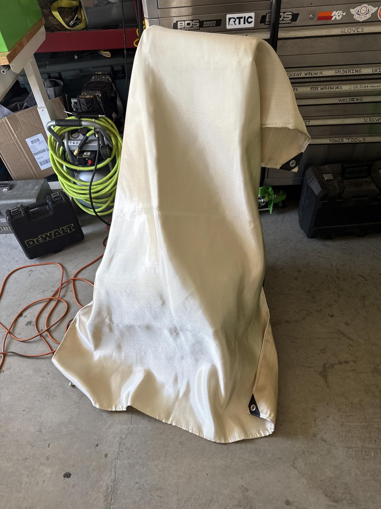 2 Pack Welding Blanket 4x6 ft - Heavy Duty Fiberglass Heat Resistant Fabric, 1022 F Fire Resistant Blankets, High Temp Insulation Blanket for Industrial, Smoker, Camping, Grill customer photo 1