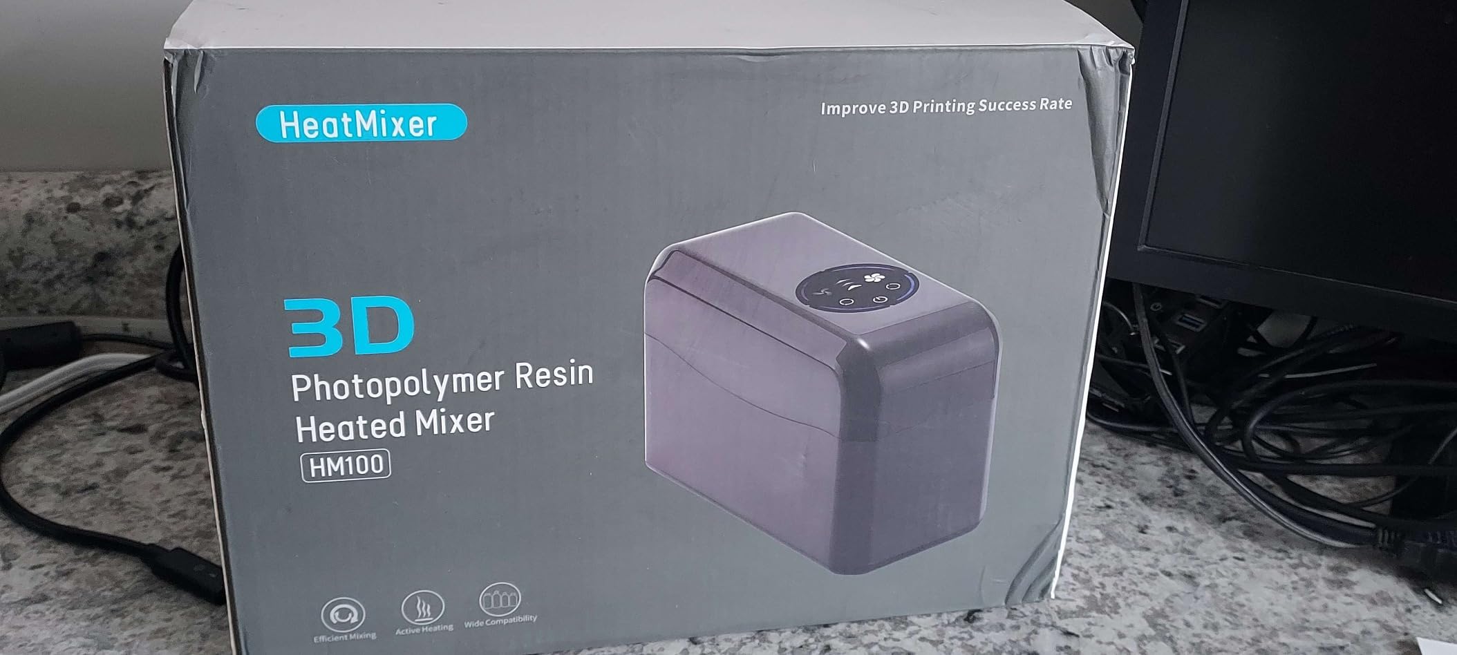 CCTREE 3D Resin Mixer & Heater, Efficient Mixing, Touch Operation, No Heating or Preheat 40C, 50C, 3D Resin HM100 HeatMixer for Anycubic ELEGOO phrozen 250g/500g/1kg LCD DLP SLA Resins customer photo 2